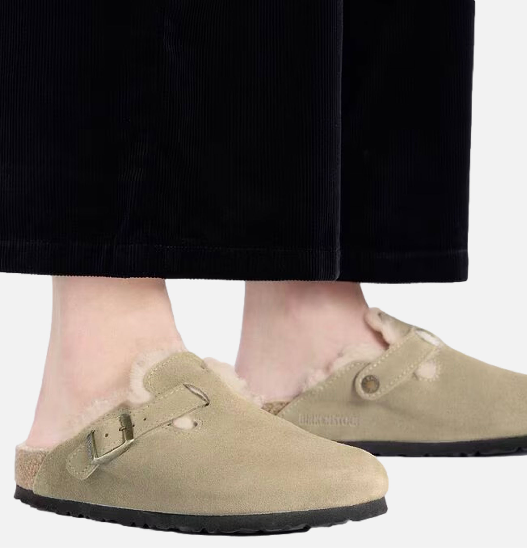 Birkenstock Boston Shearling Regular Taupe