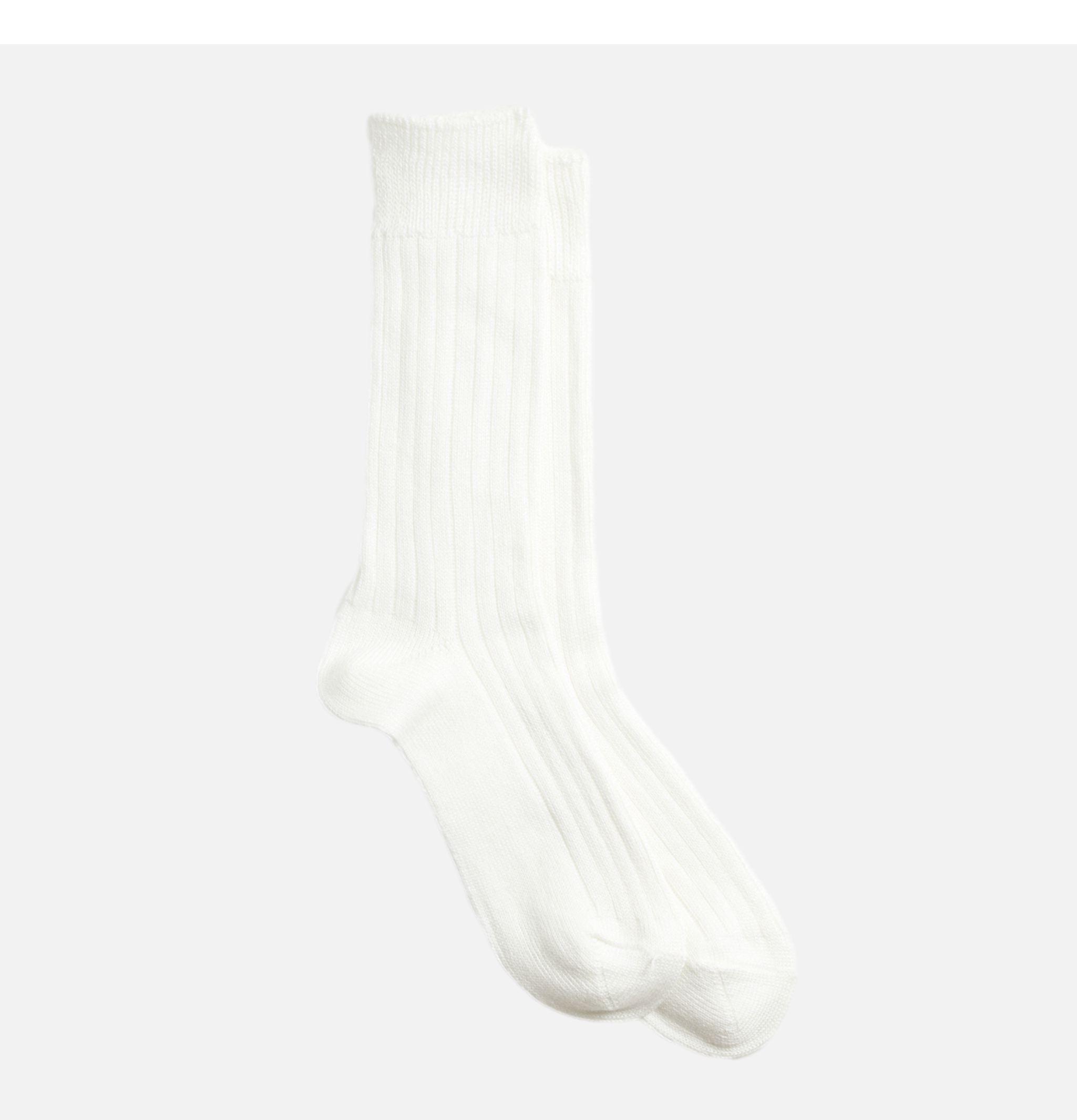Rototo Socks  Linen Cotton White