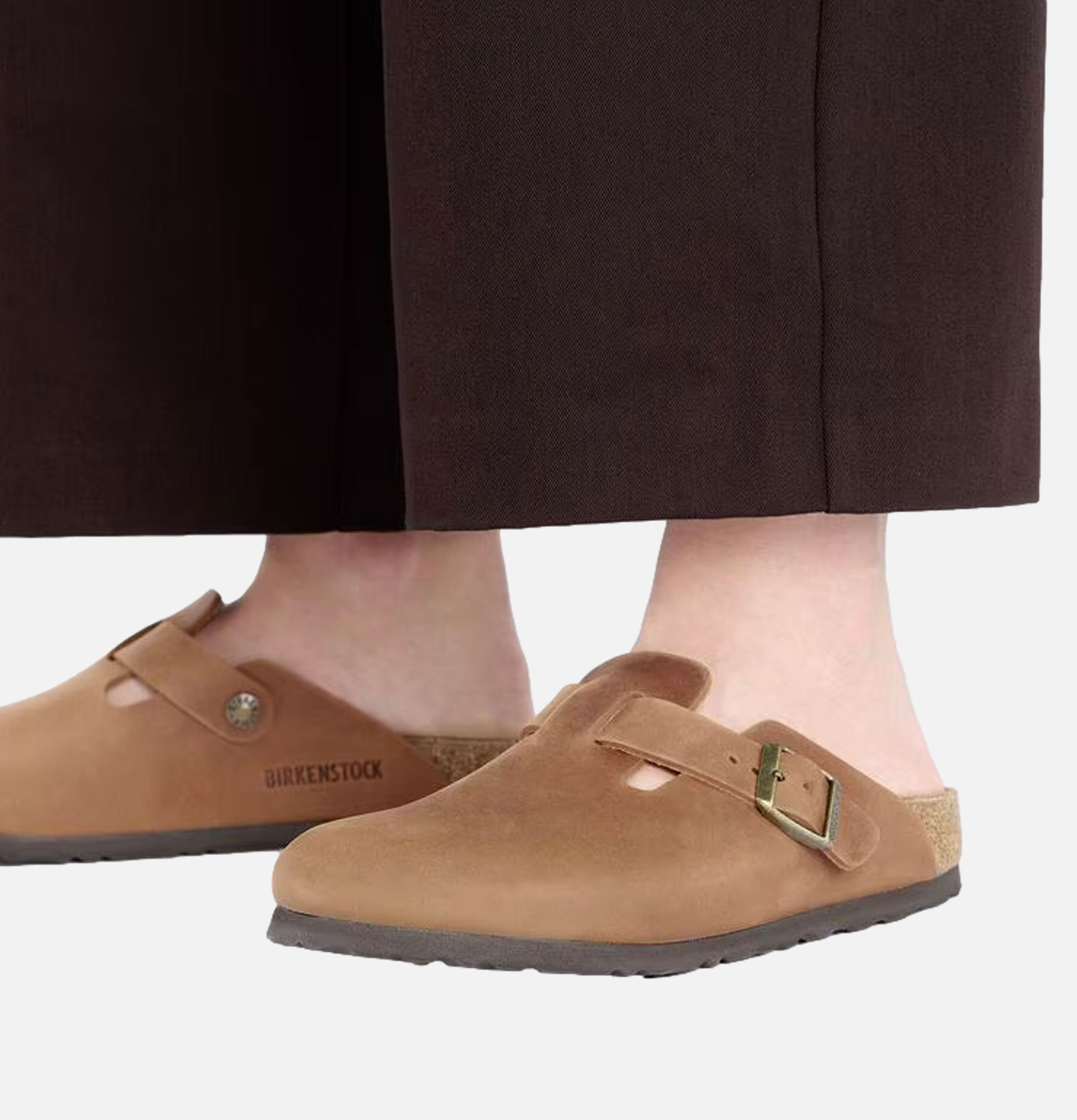Birkenstock Boston Narrow Cuir Cognac
