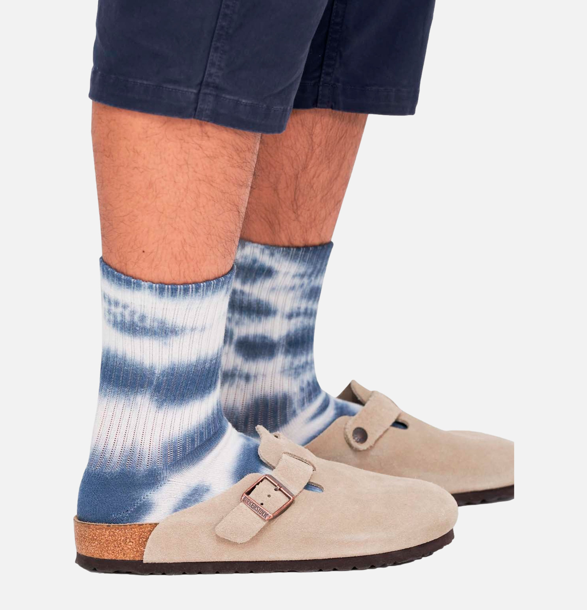 Gramicci Tie Dye Crew Socks Navy
