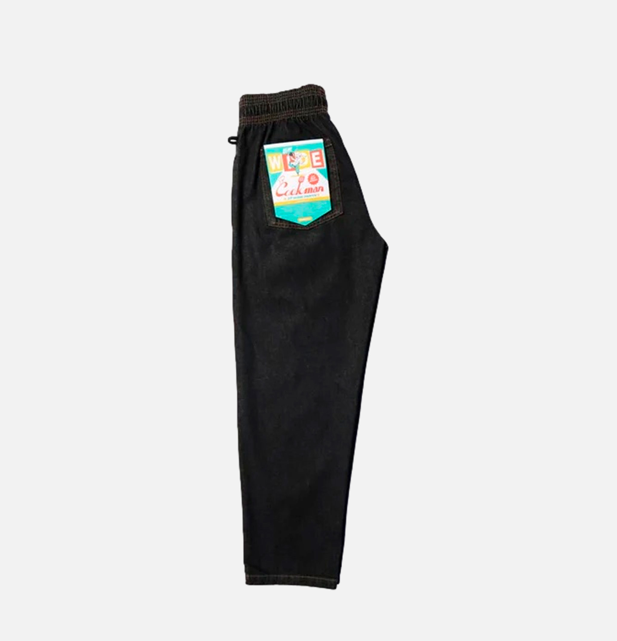Cookman Chef Pant Semiwide Denim Black