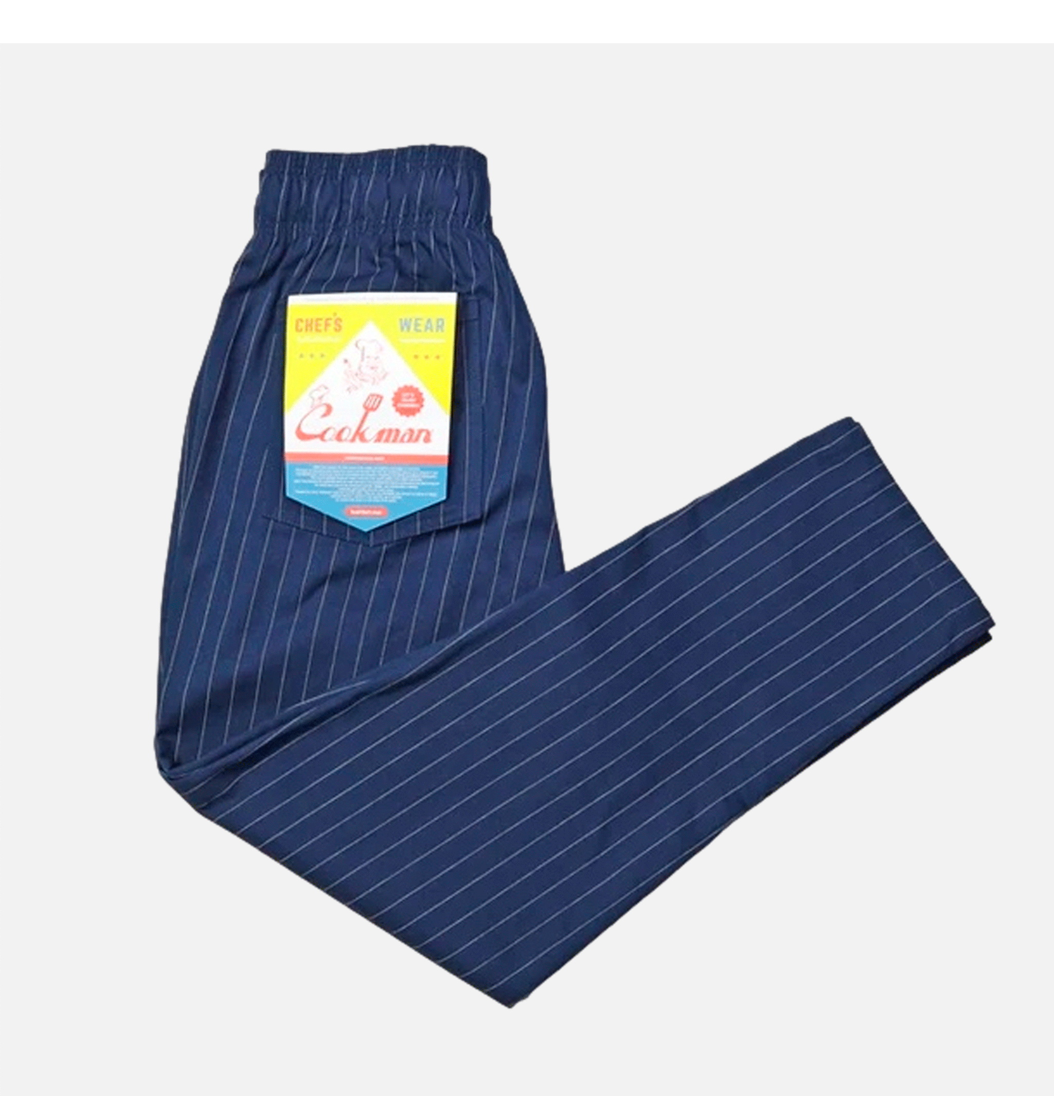 Cookman Chef Pant Pin Stripe Navy