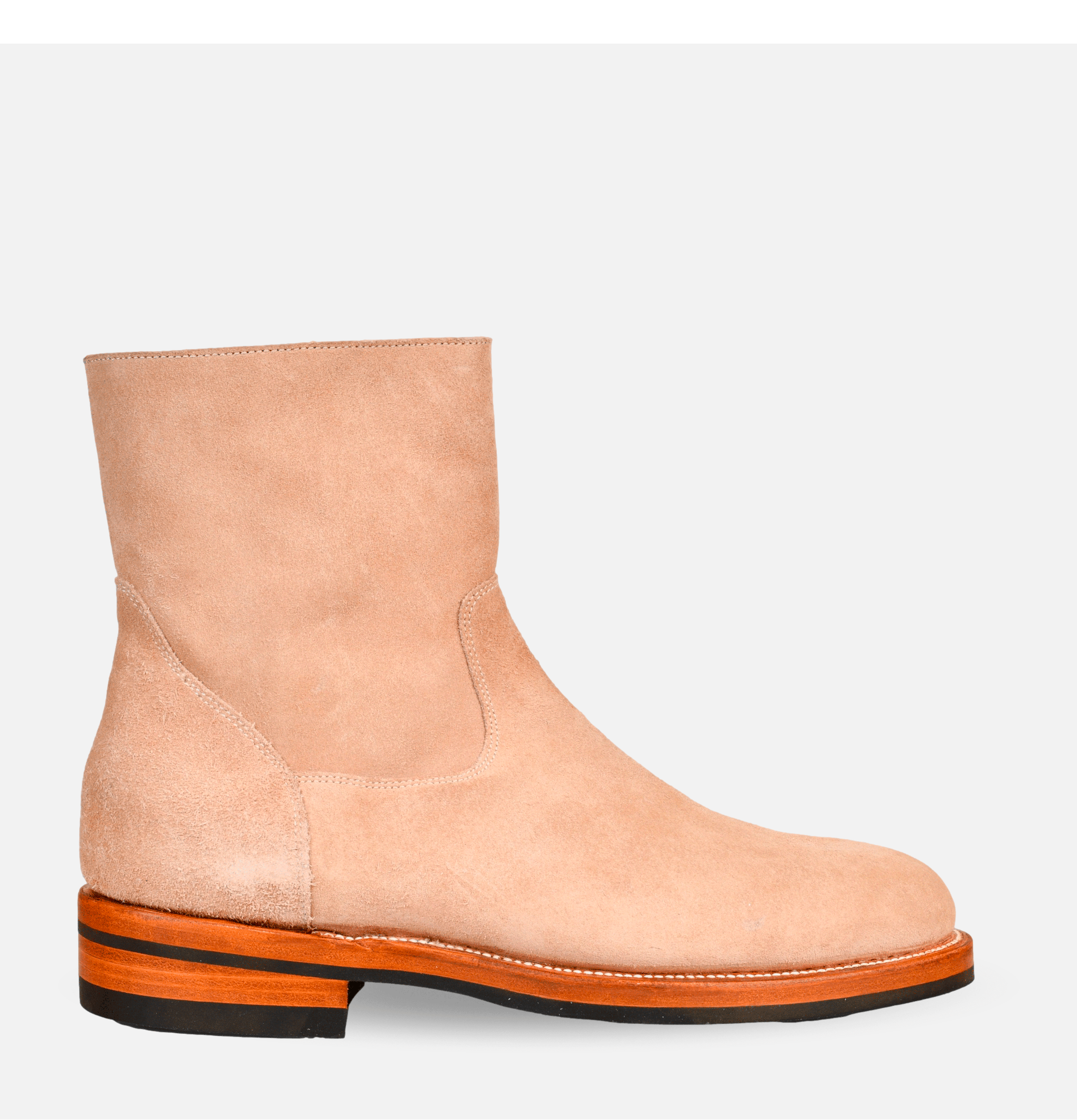 Unmarked Zip Boots Dark Sand