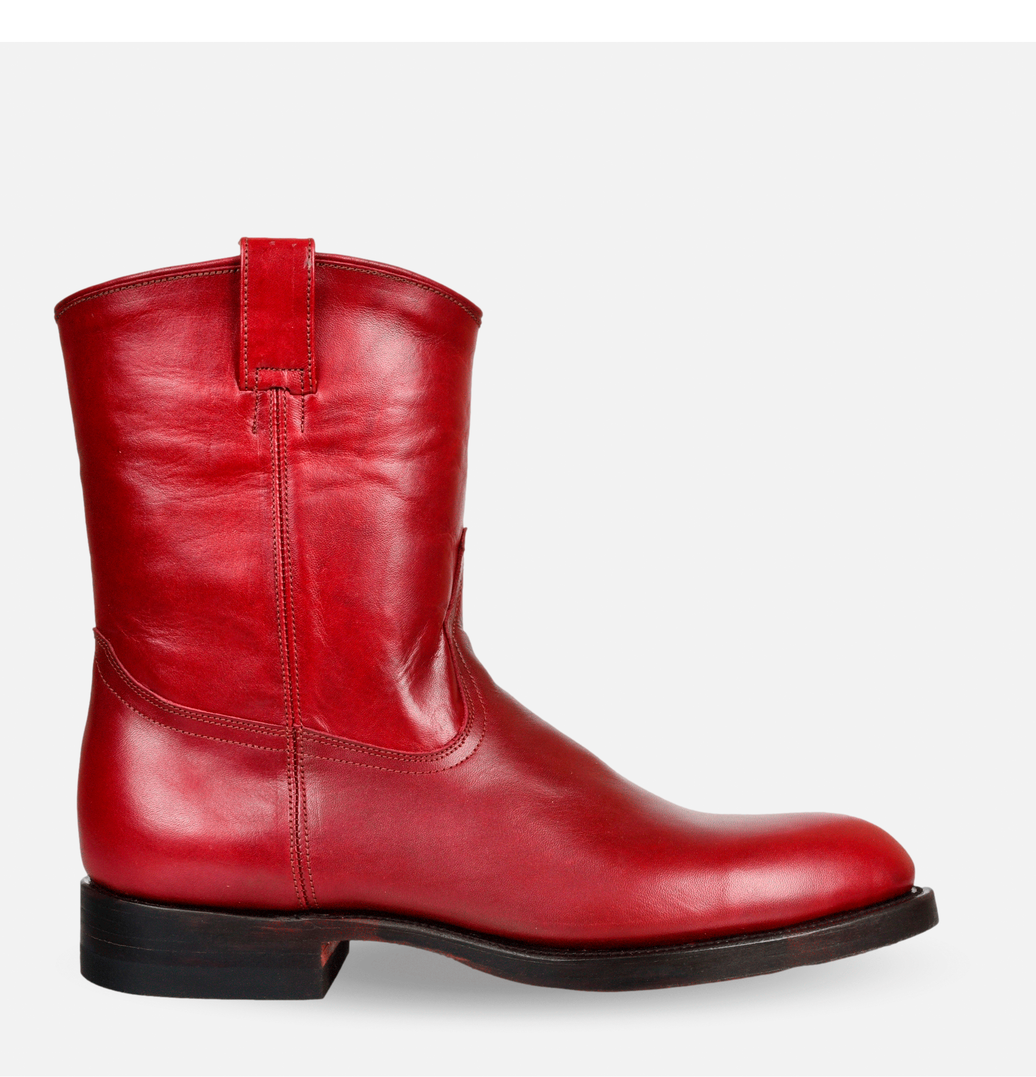 Unmarked Roper Pull Up Boots Cherry