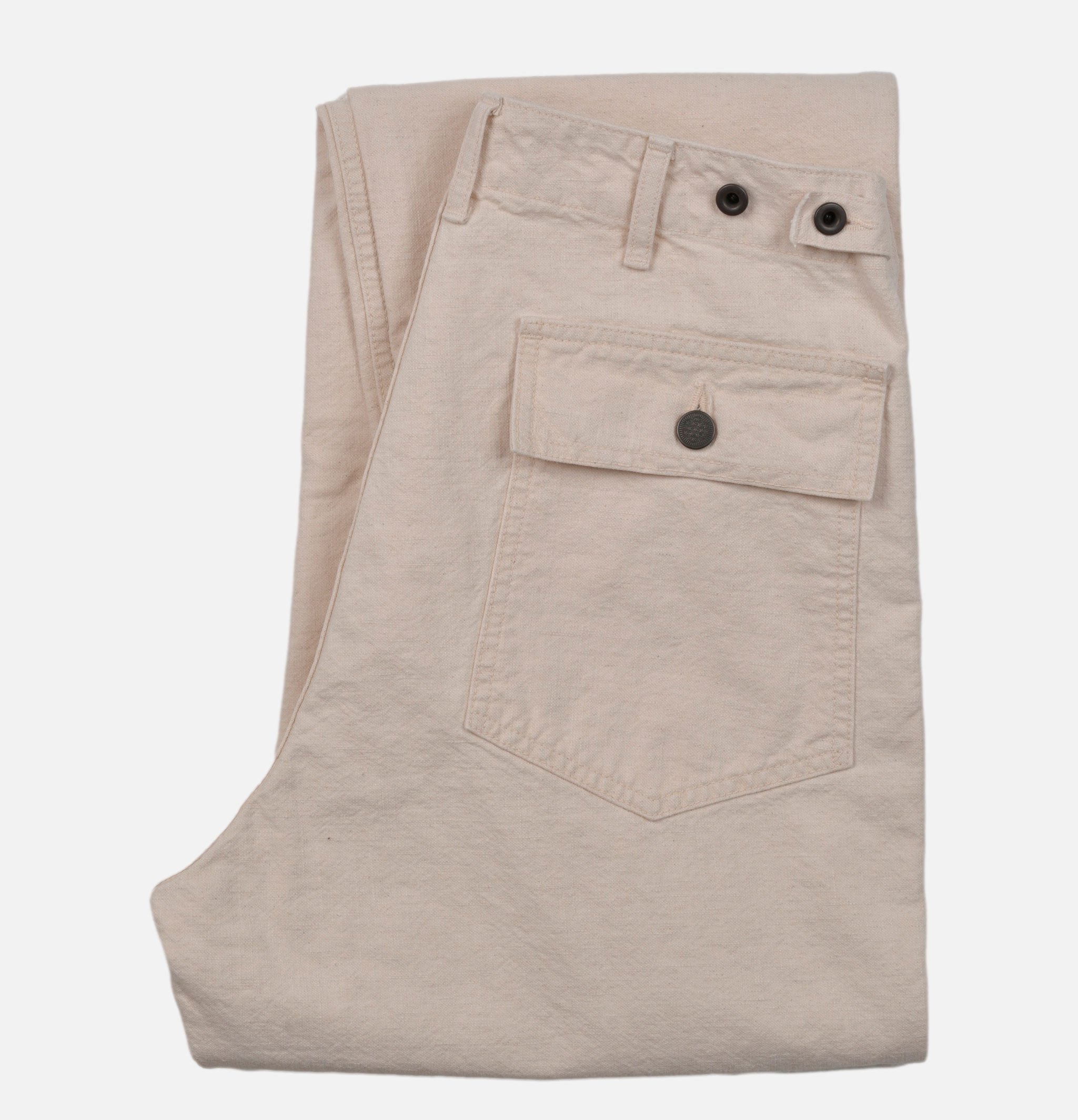 FOB Factory F0536 Pantalon Fatigue Pants Ecru