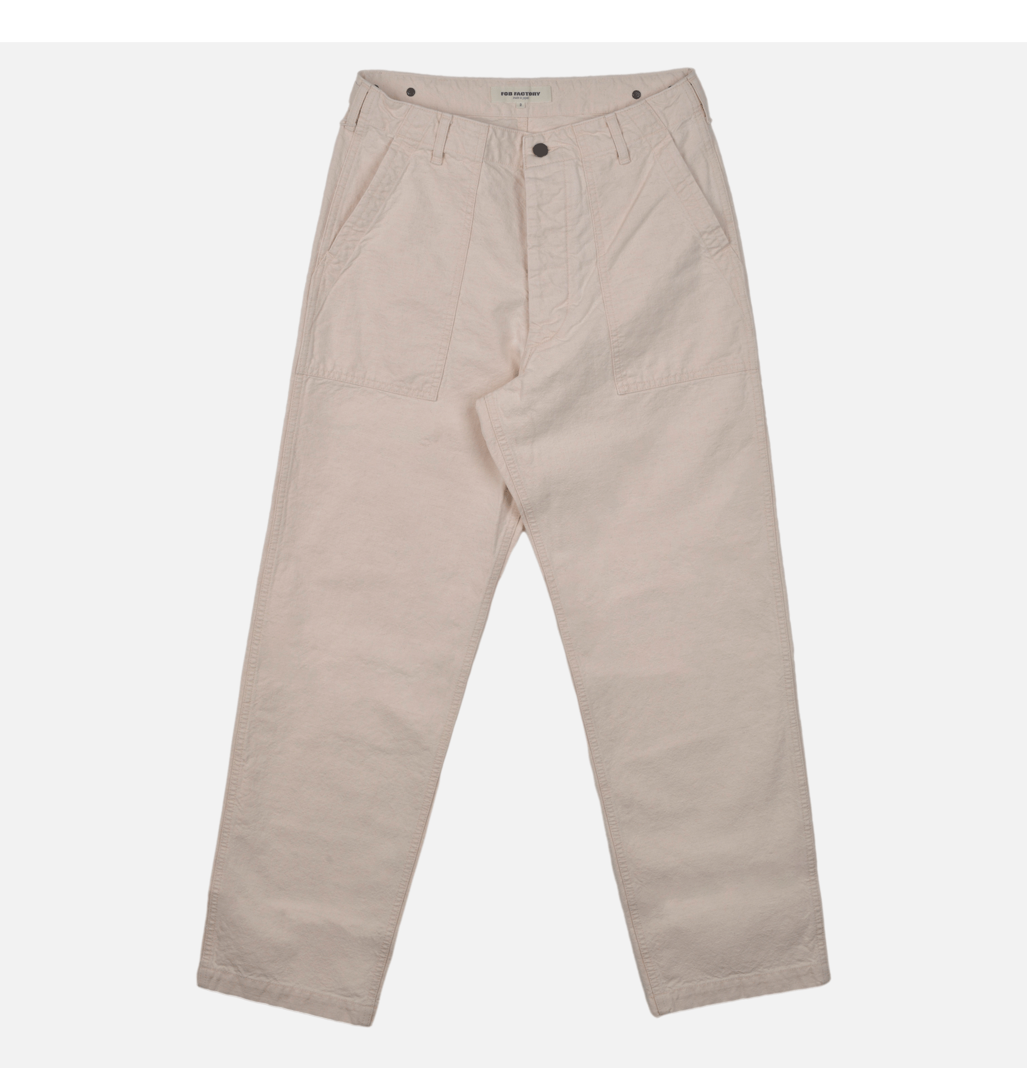 FOB Factory F0536 Fatigue Pants Ecru