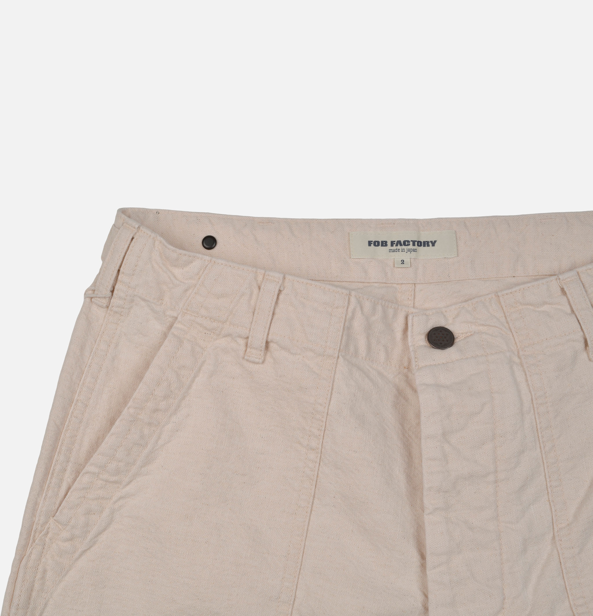 FOB Factory F0536 Pantalon Fatigue Pants Ecru