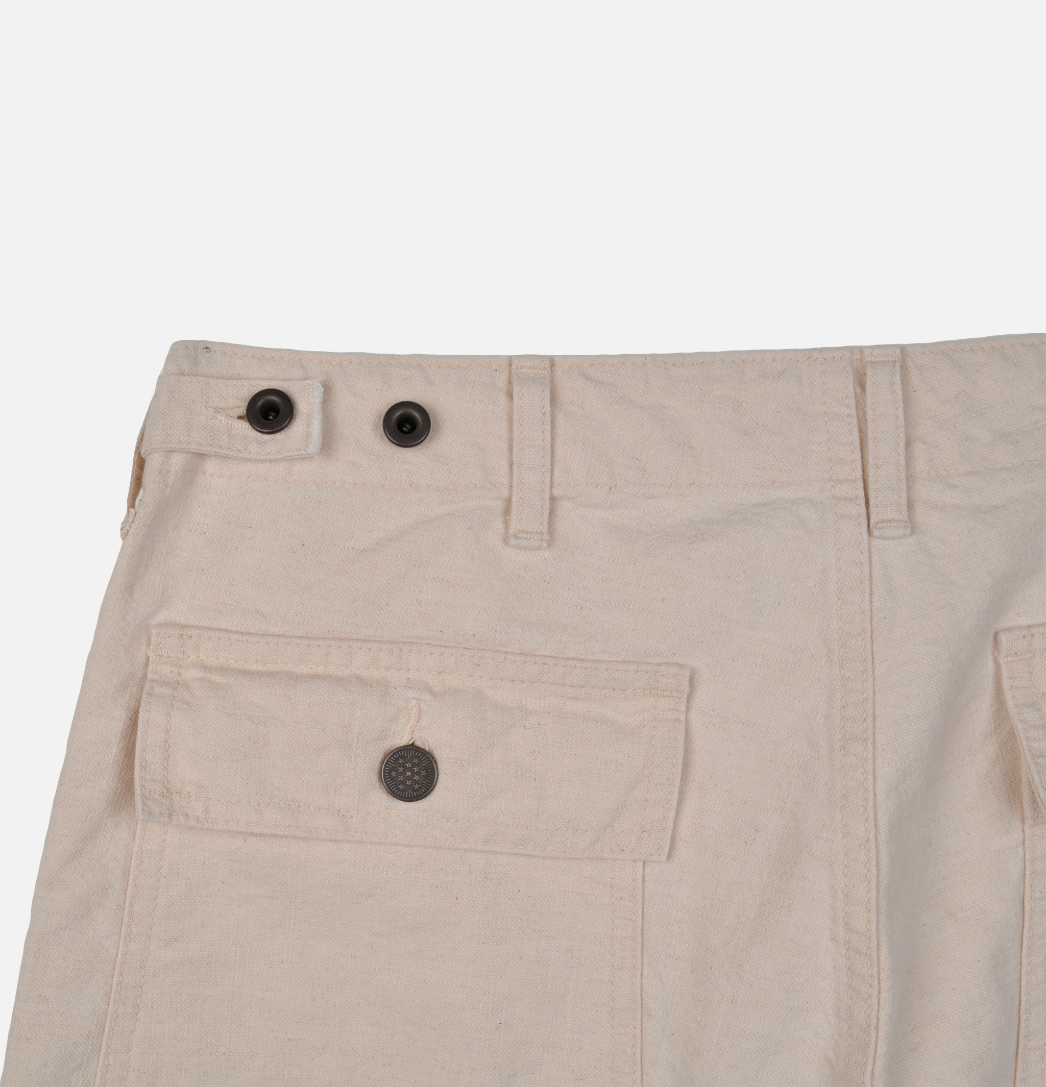 FOB Factory F0536 Pantalon Fatigue Pants Ecru