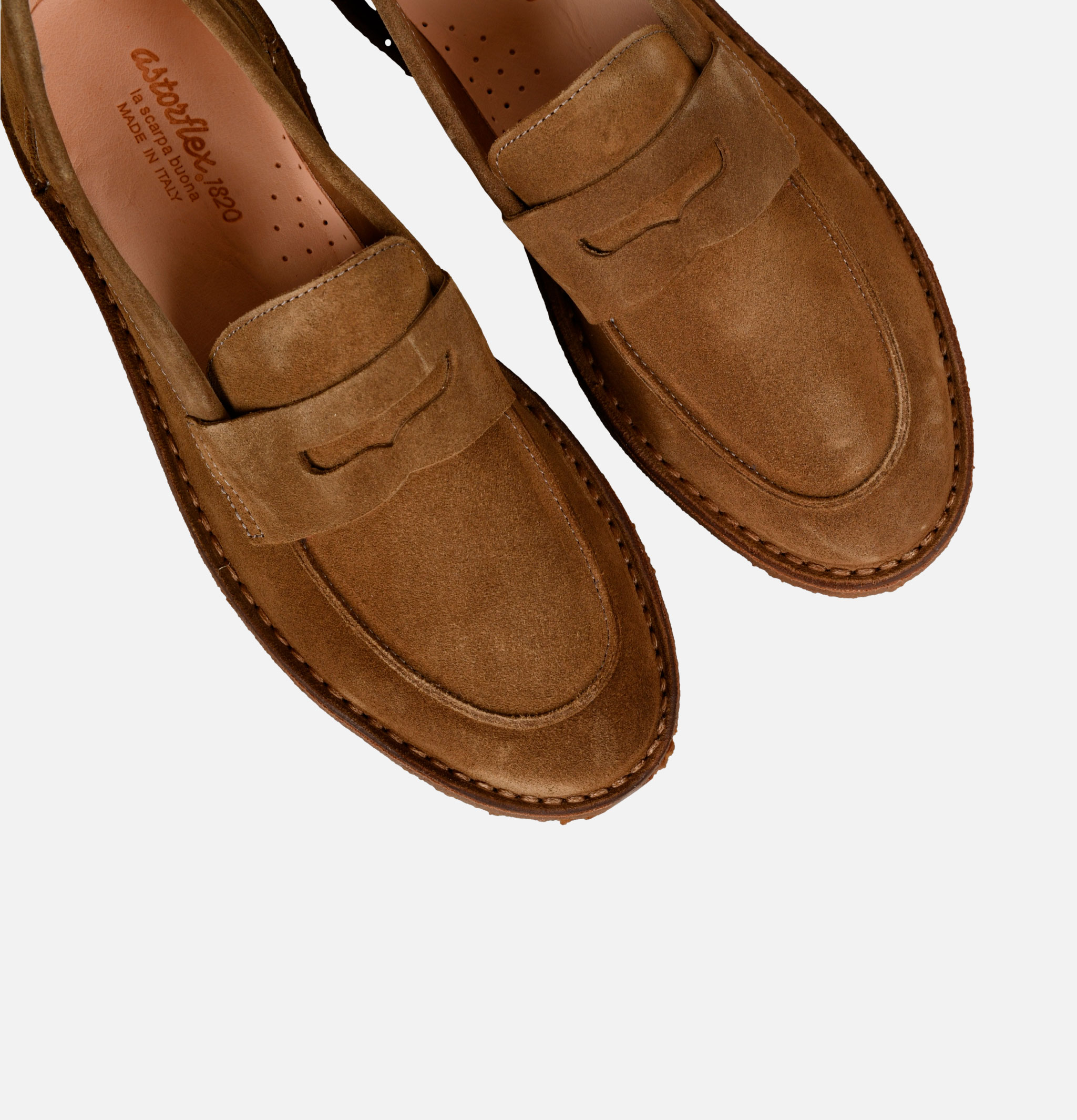 Moccasins Astorflex Sadelflex Suede Militaire