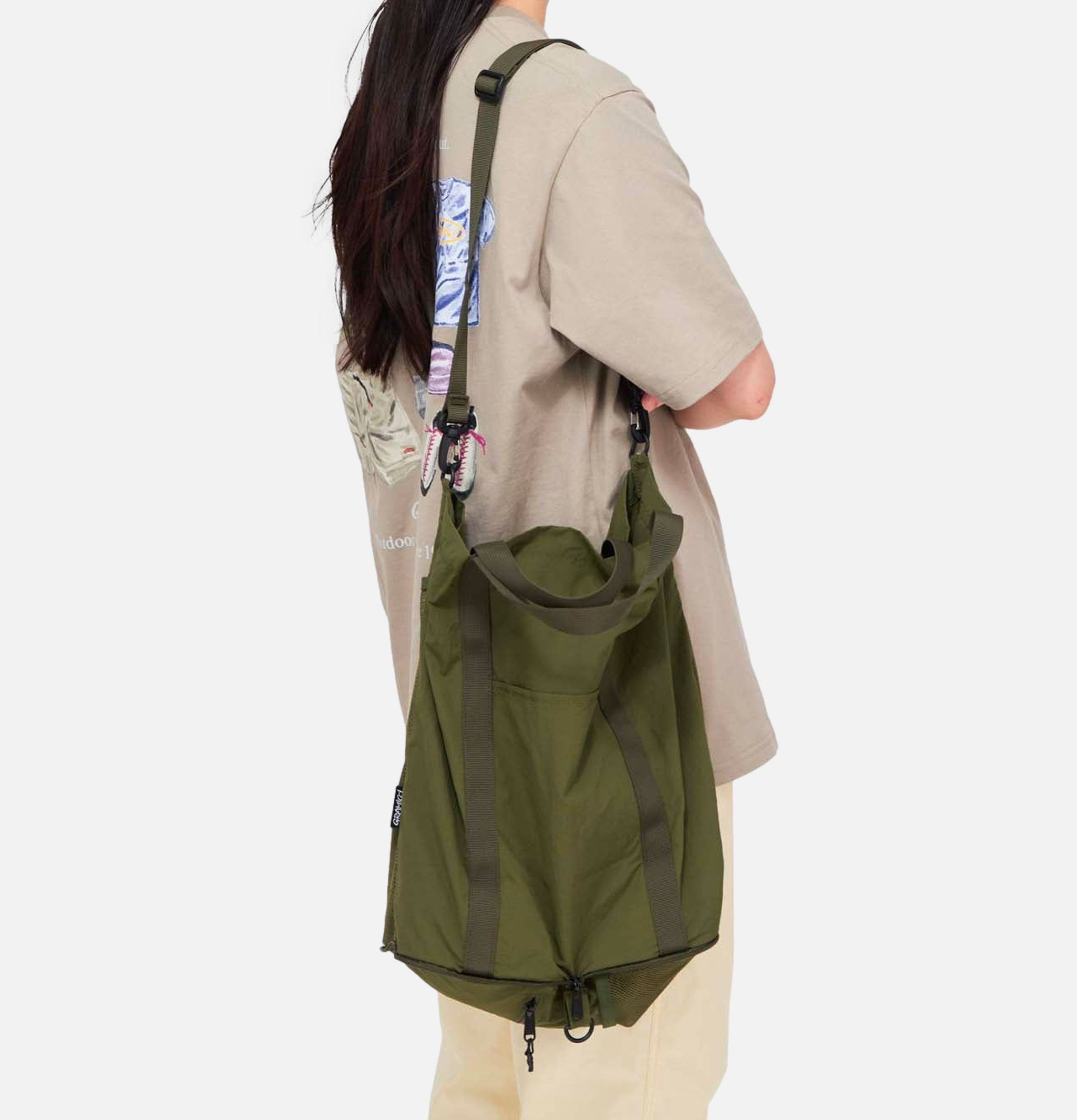 Nylon Packable Explorer Tote Olive