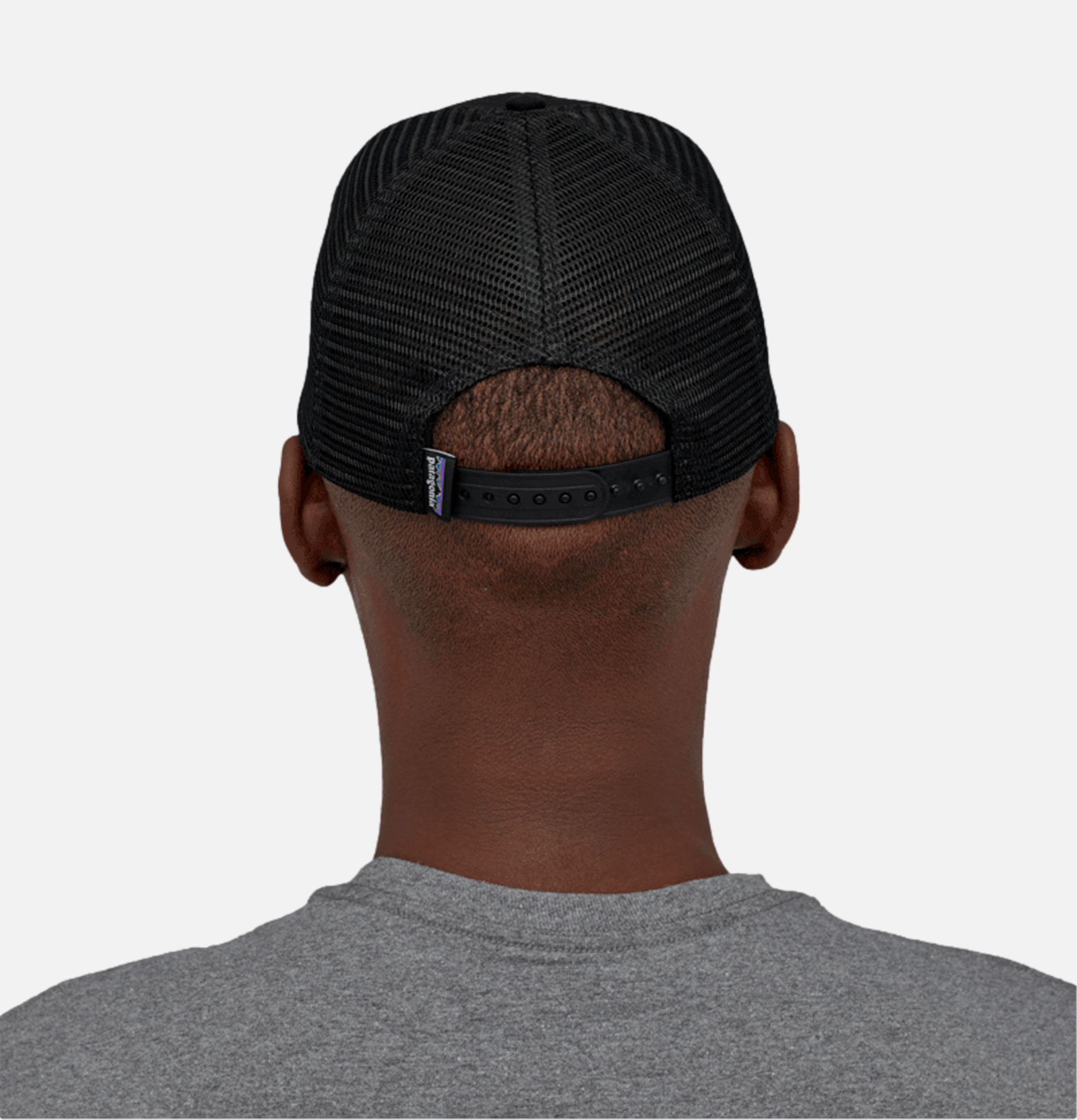 Patagonia P6 Logo Trucker Cap Black
