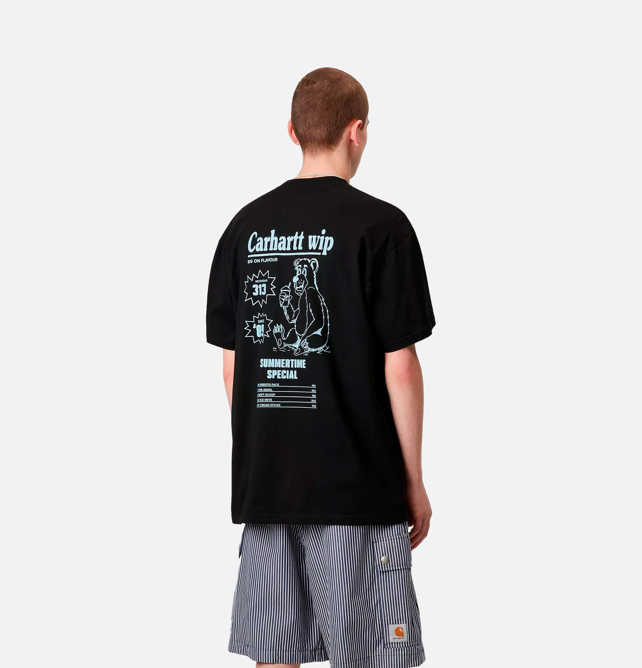 CARHARTT WIP Catalogue Tee Black Bluebird