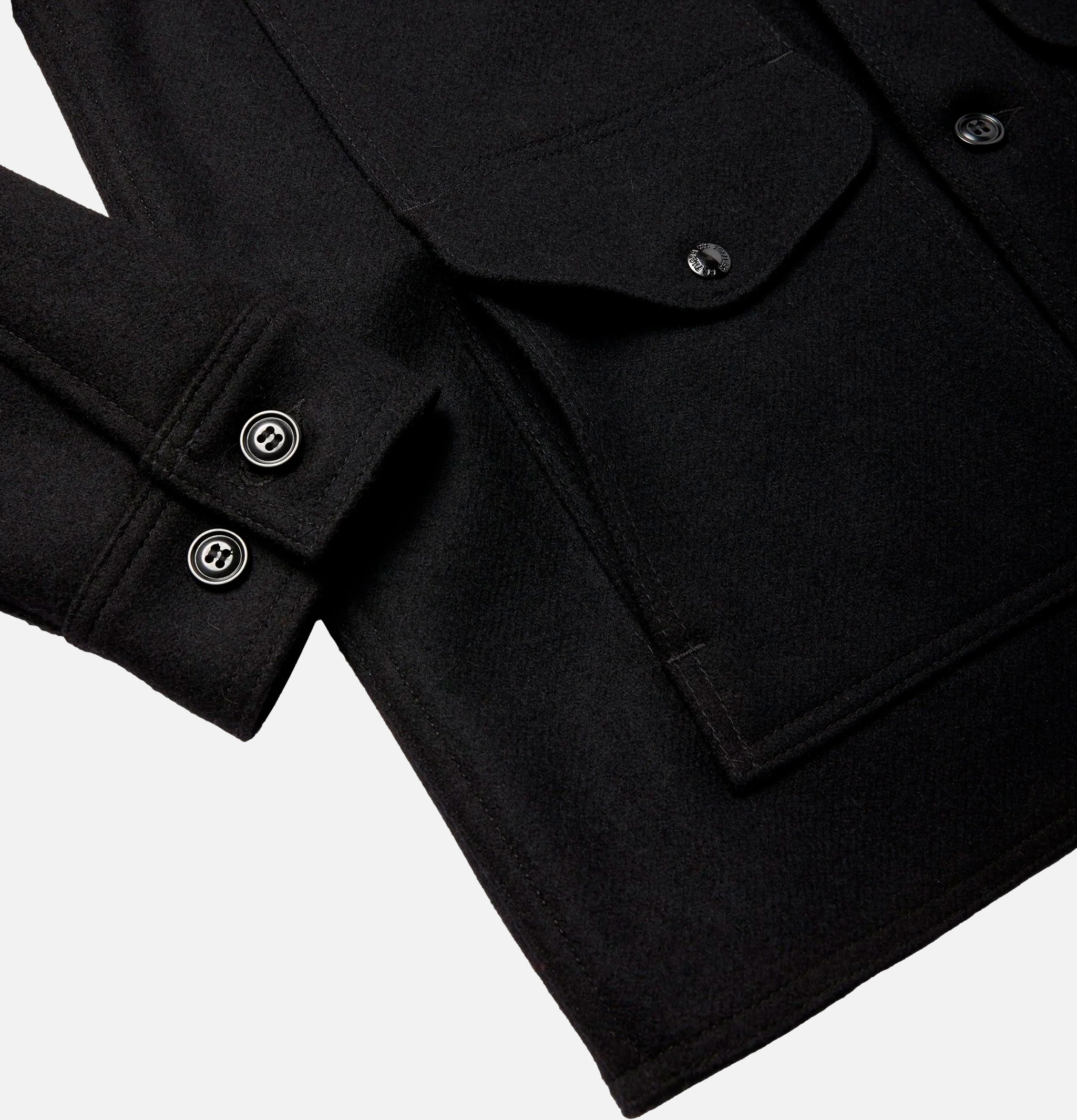 Filson Veste Wool Mackinaw Cruiser Noir