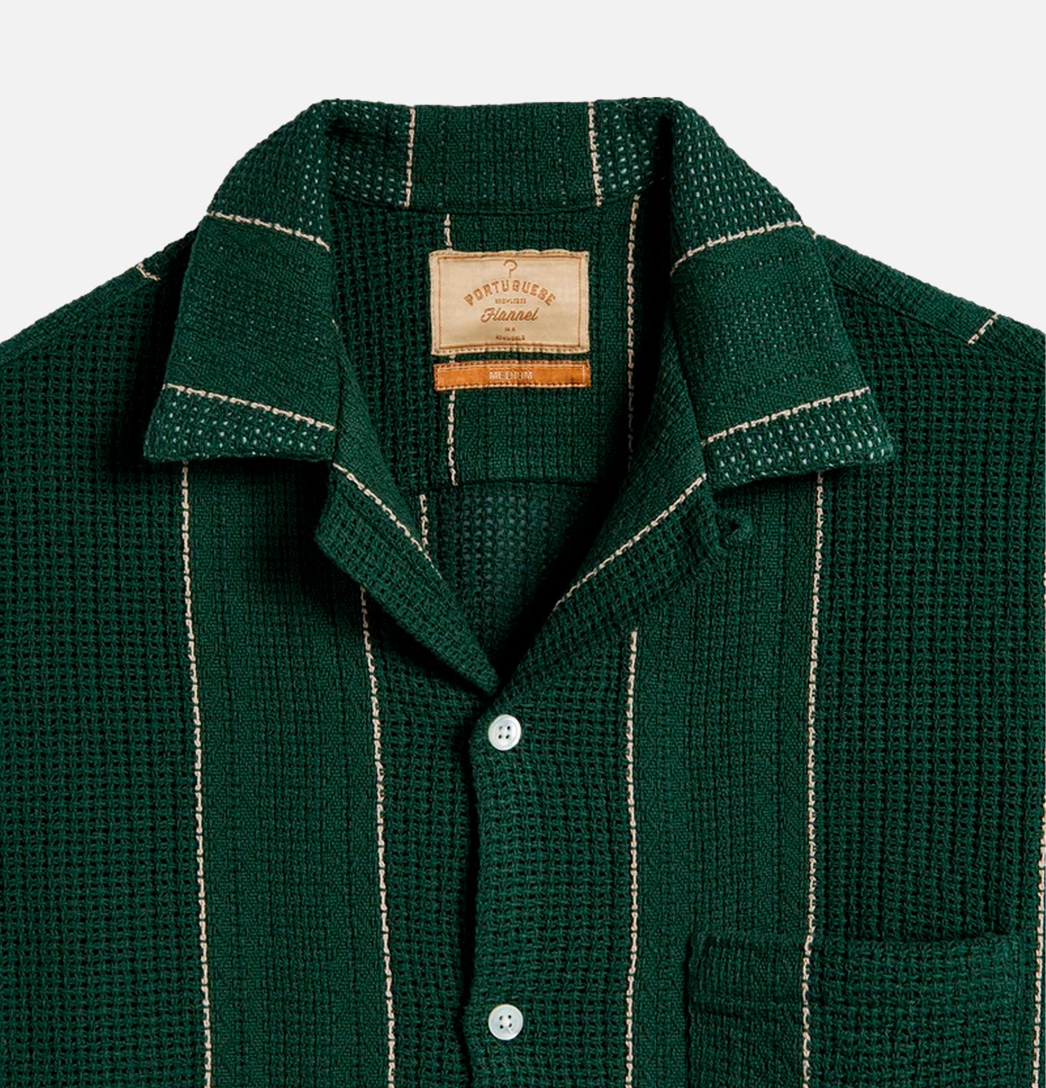 Portuguese Flannel Chemise Alma Green