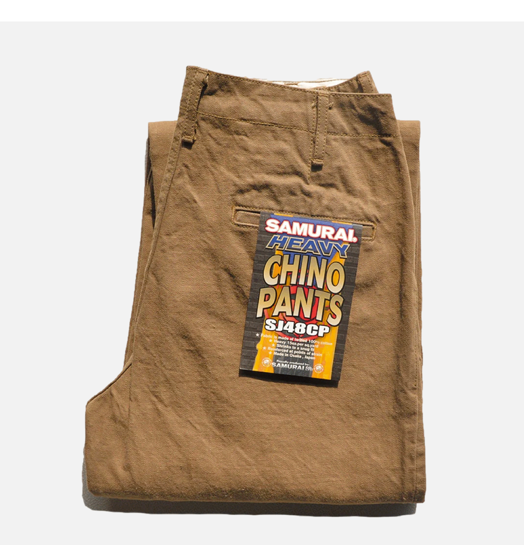 Samurai Jeans 15oz Khaki Chino Wide Khaki