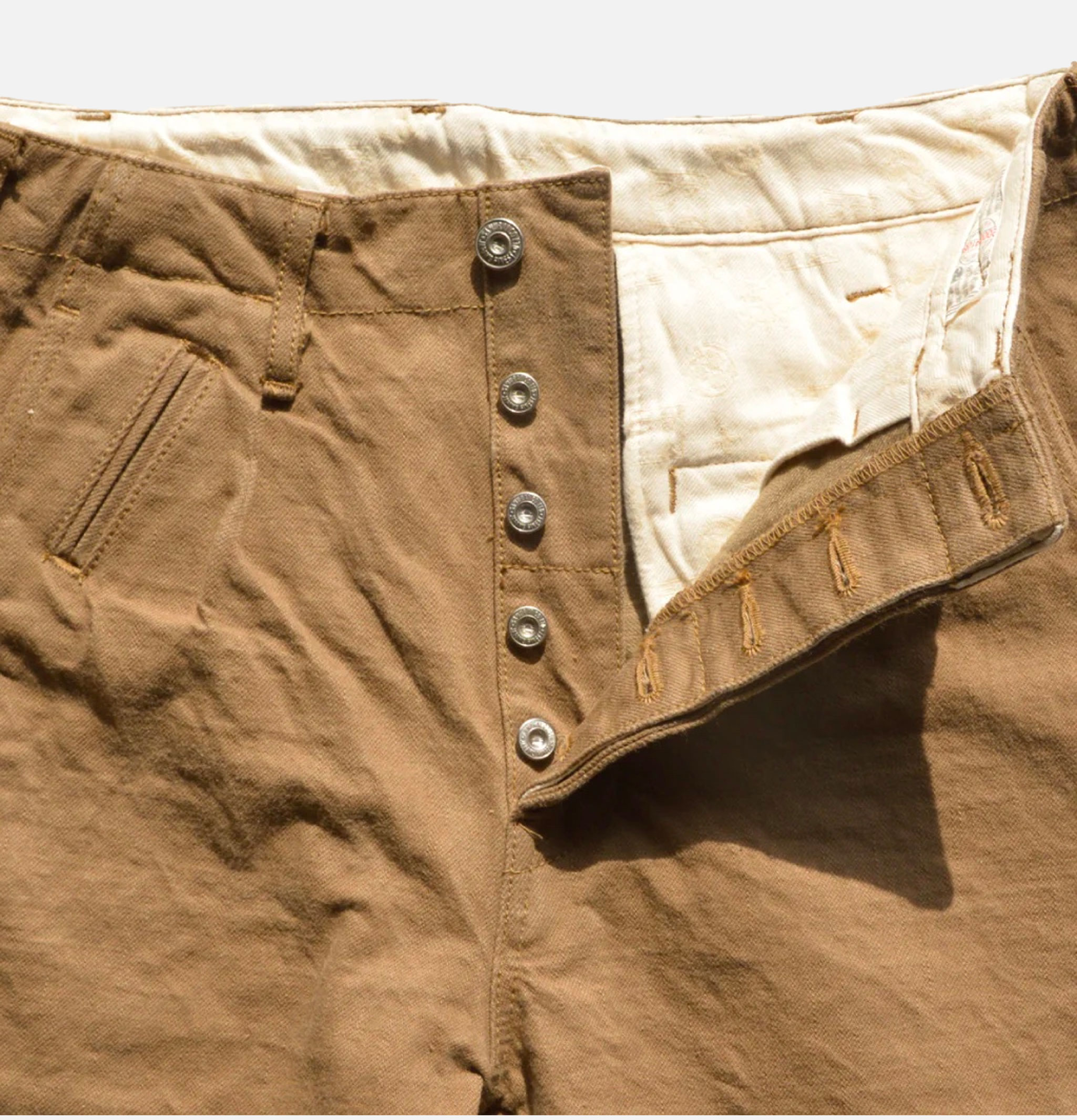 Samurai Jeans 15oz Khaki Chino Wide Khaki