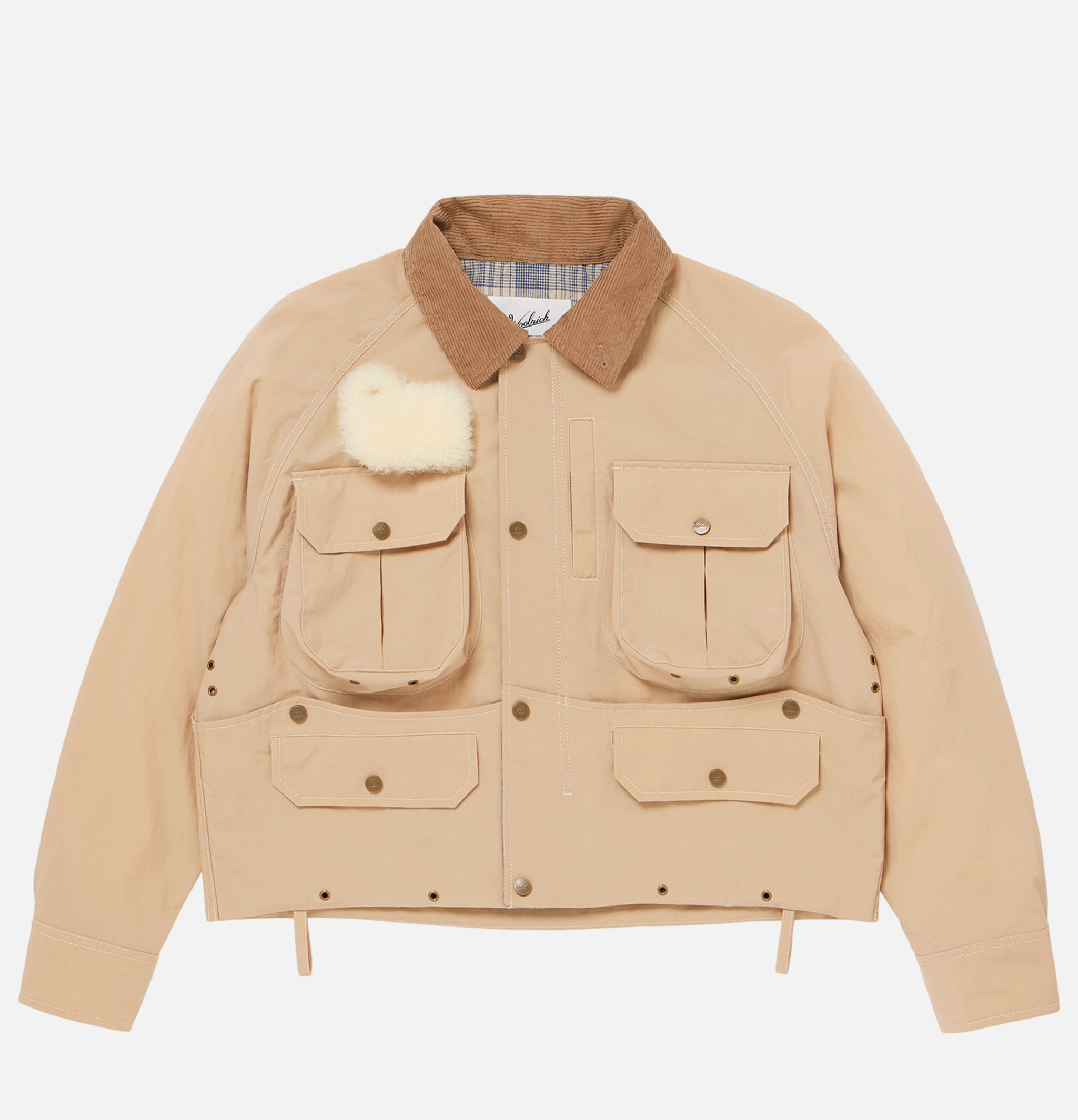 Woolrich Recycle Nylon Oxford Jacket Beige