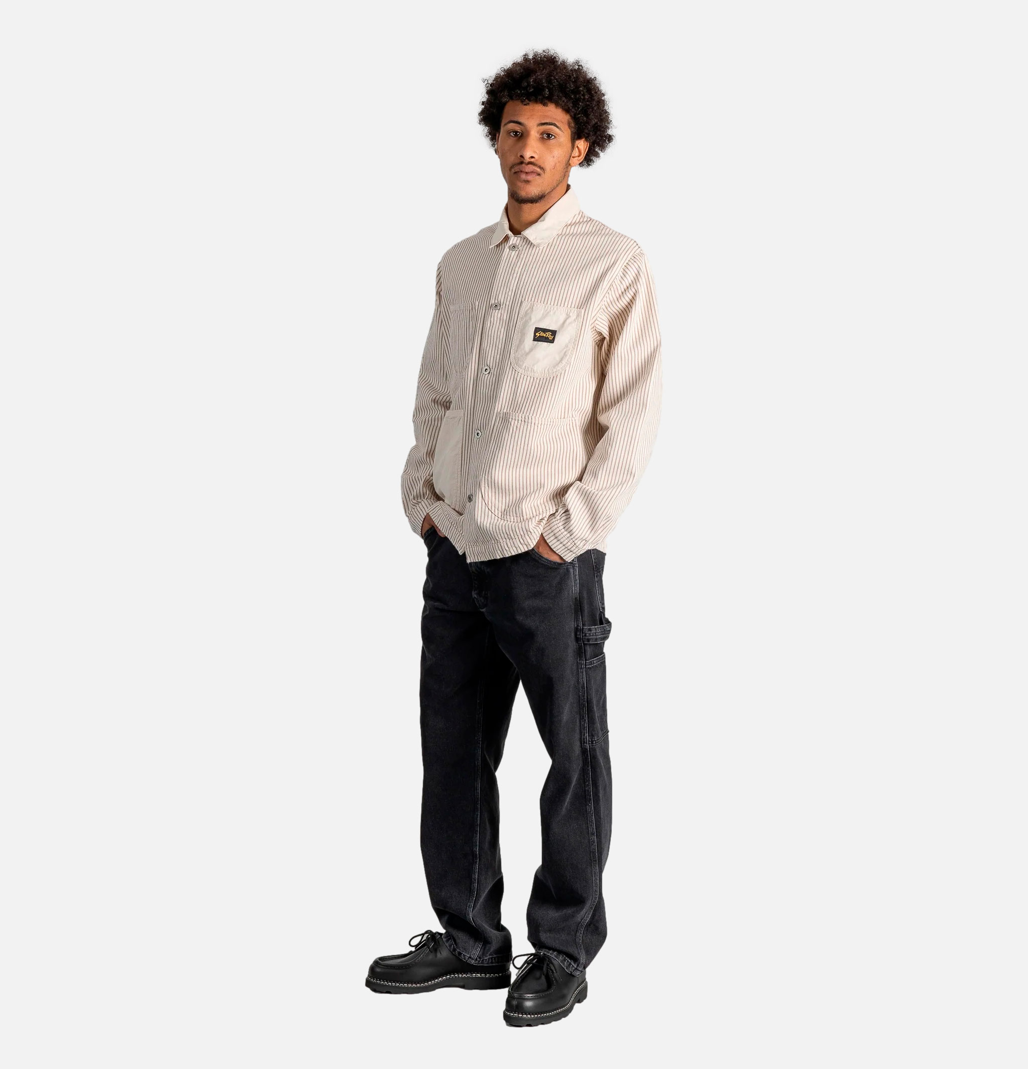 Stan Ray Coverall Jacket Hickory Mix