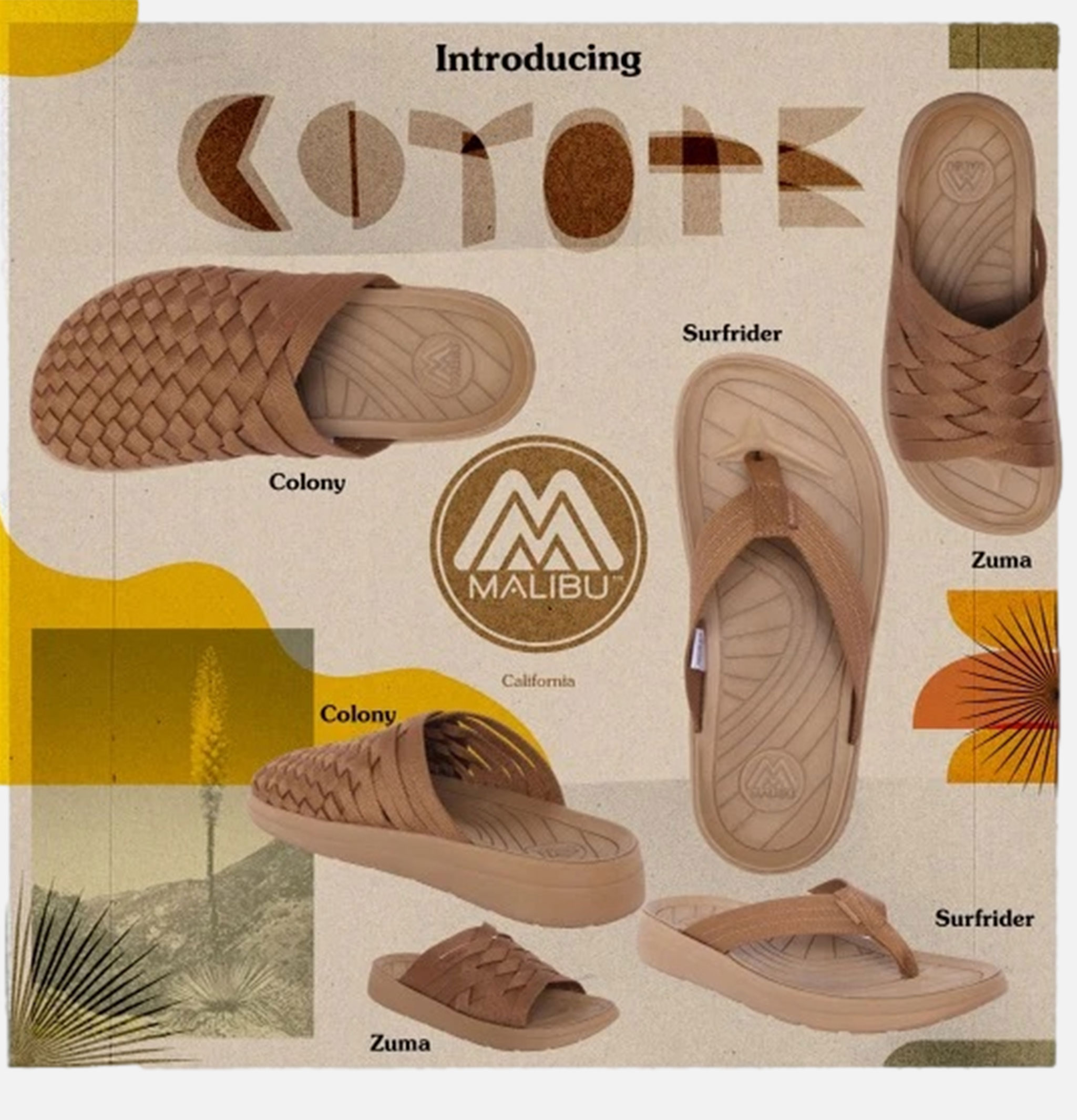 Malibu Sandals Colony Classic Coyote