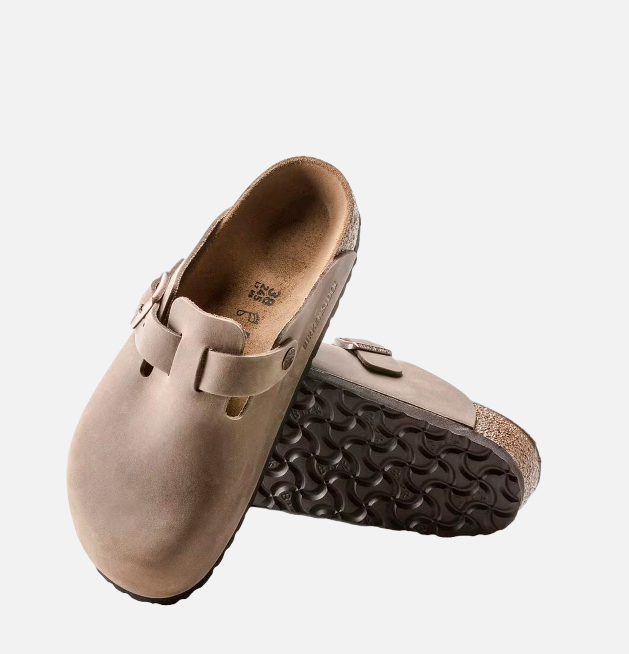 Birkenstock Boston Regular Oiled Leather Tobacco Soft Footbed