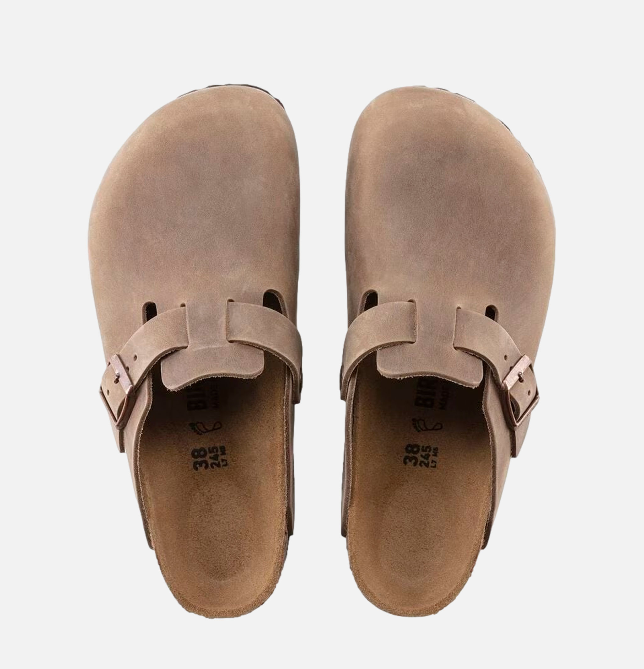 Birkenstock Boston Regular Oiled Leather Tobacco Soft Footbed