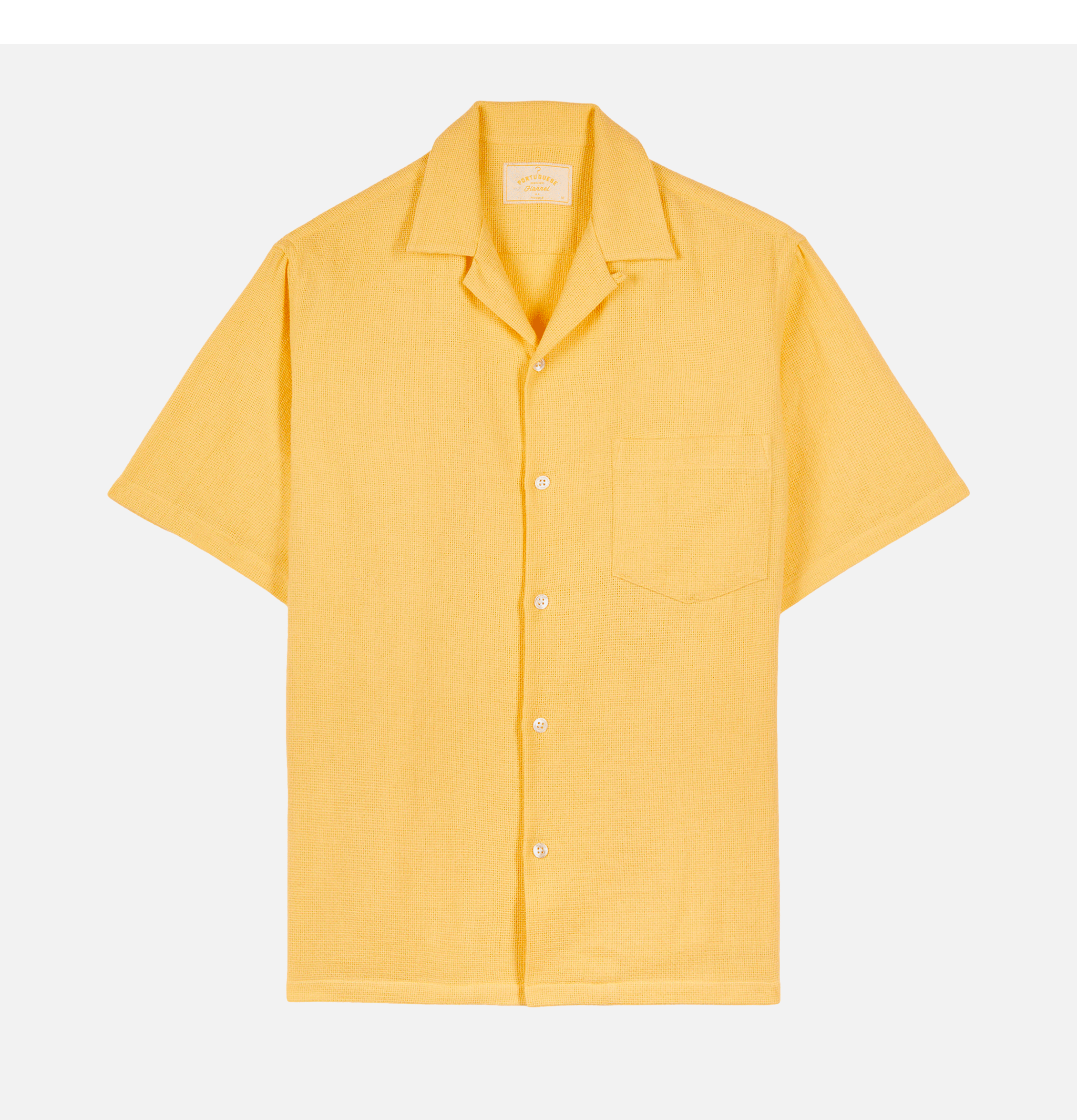 Portuguese Flannel Shirt Pique Yellow
