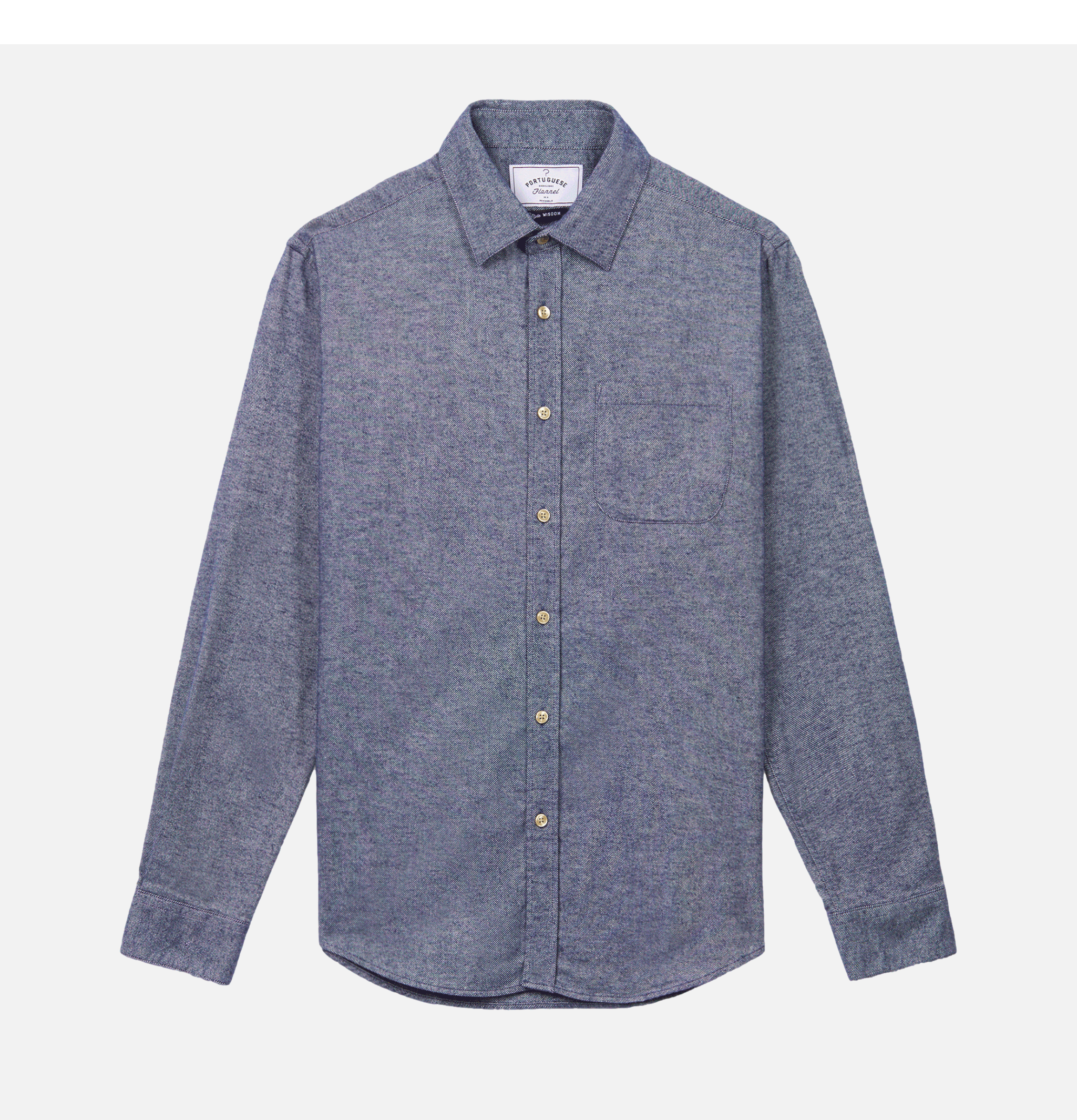 Portuguese Flannel Teca Shirt Indigo