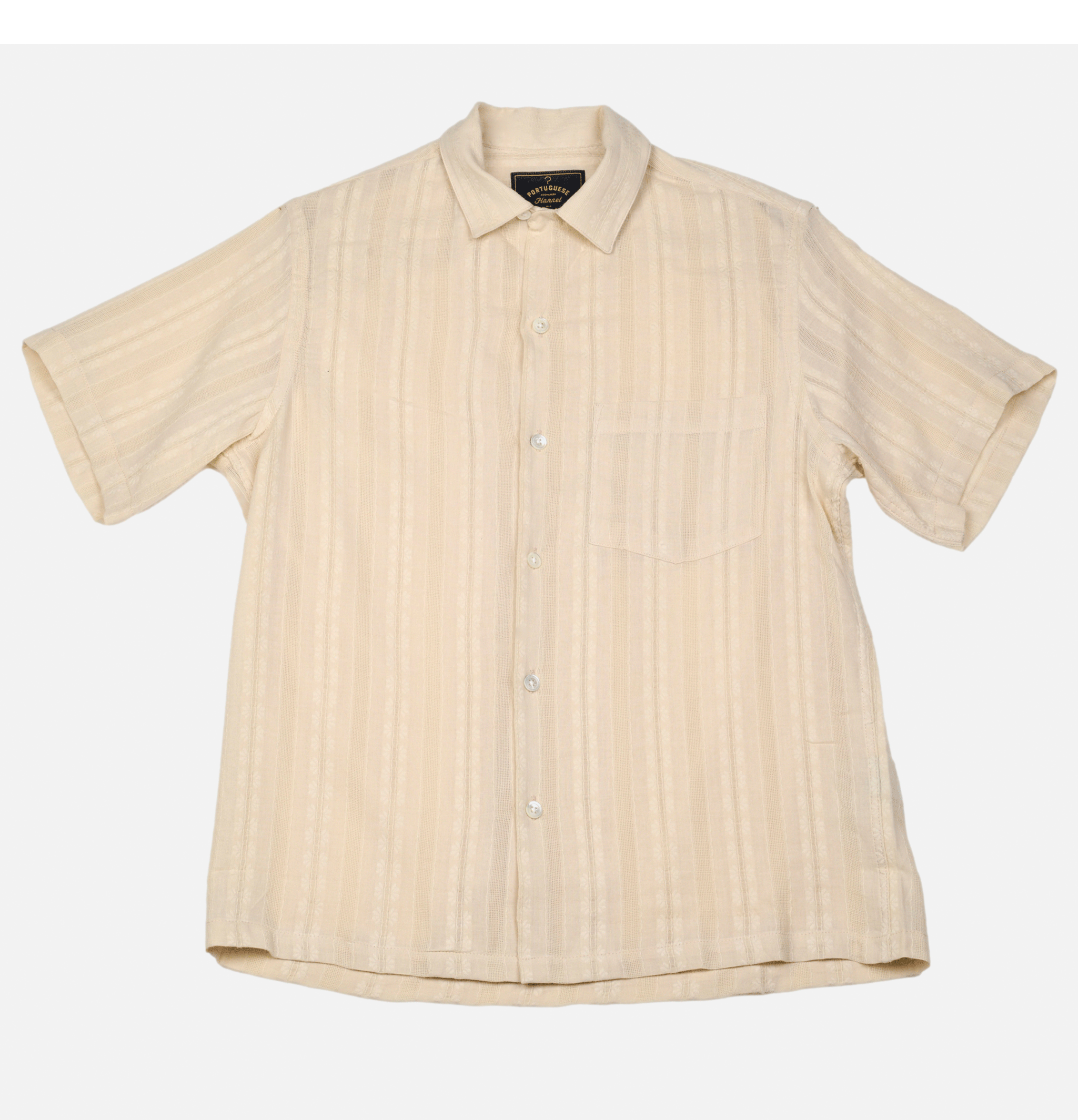 Portuguese Flannel Chemise Almada Ecru