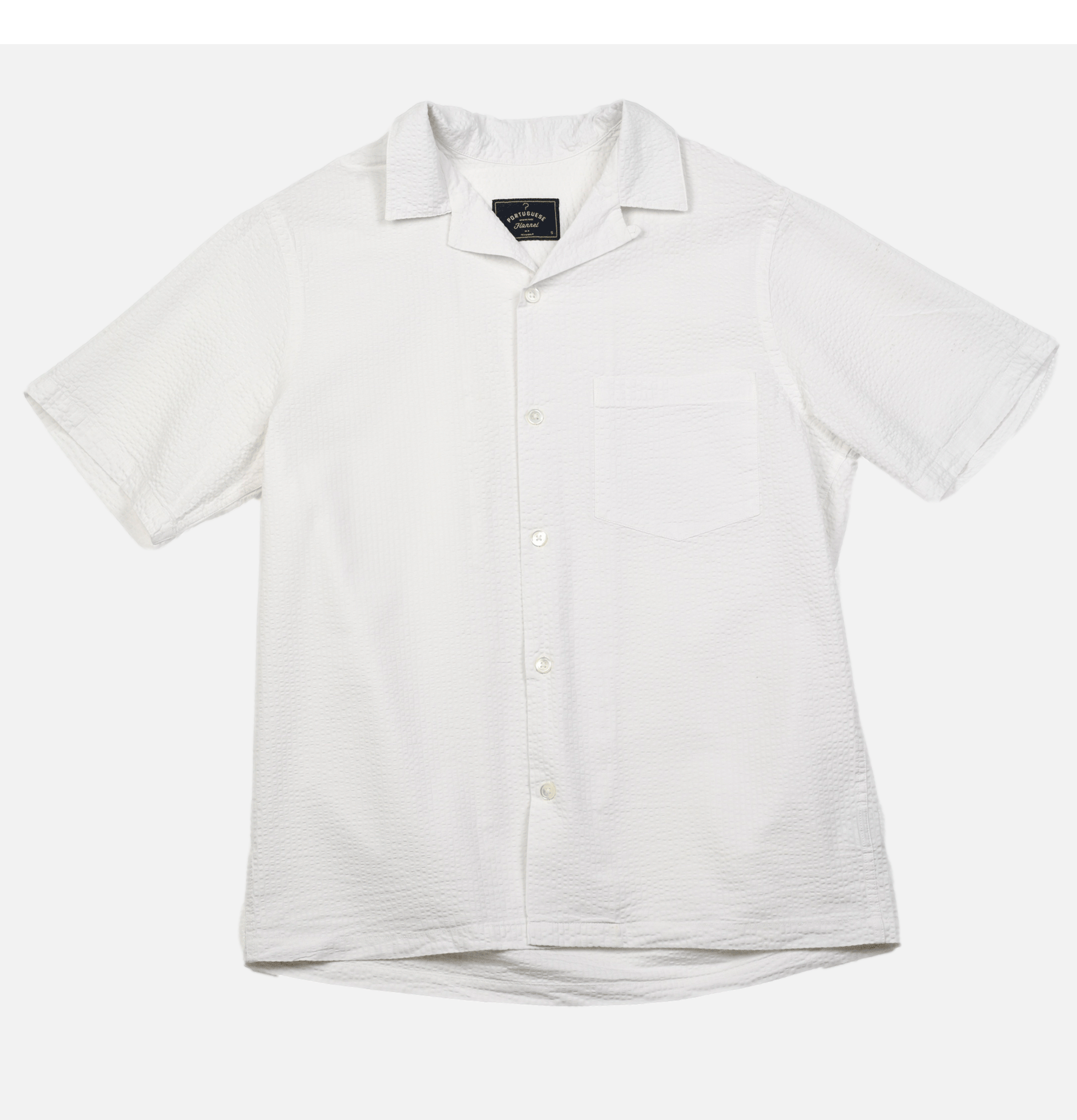 Portuguese Flannel Chemise Atlantico Camp Blanc