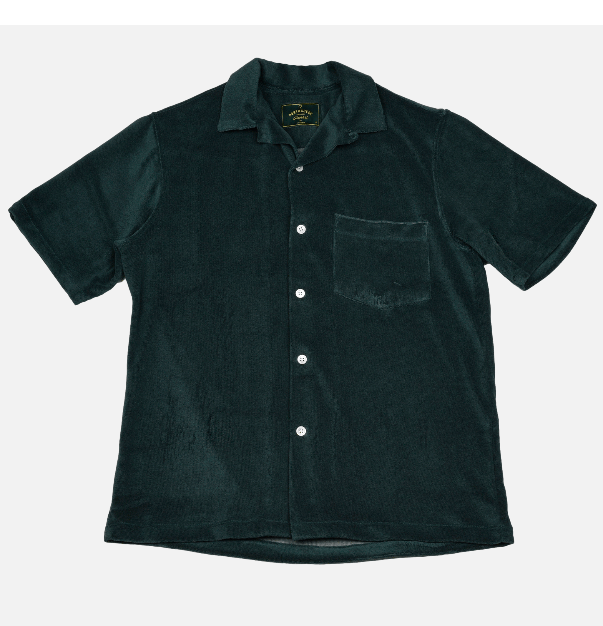 Portuguese Flannel Terry Green Shirt