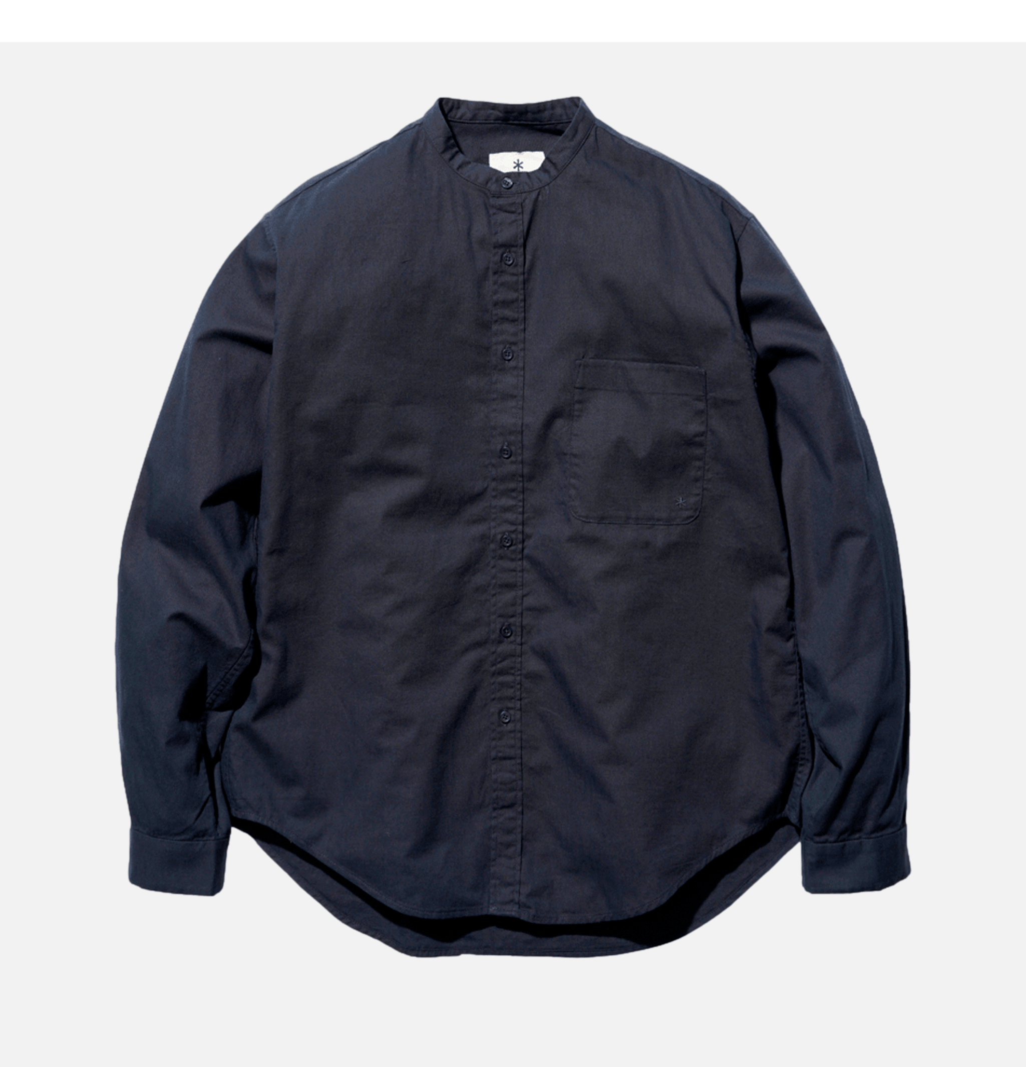 Snow Peak Chemise Poplin Stand Collar Navy