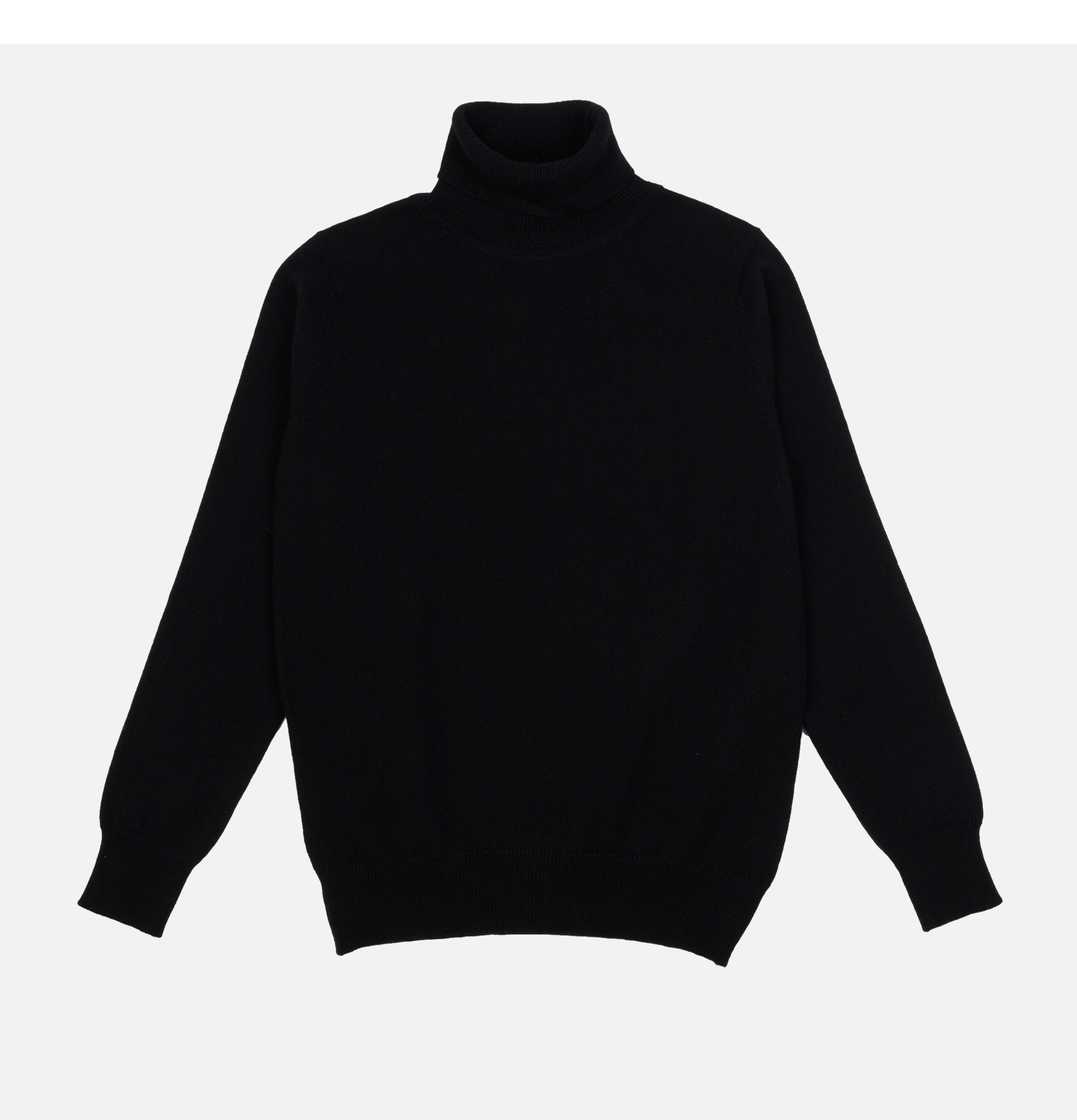 William Lockie Roll Neck Pullover Black