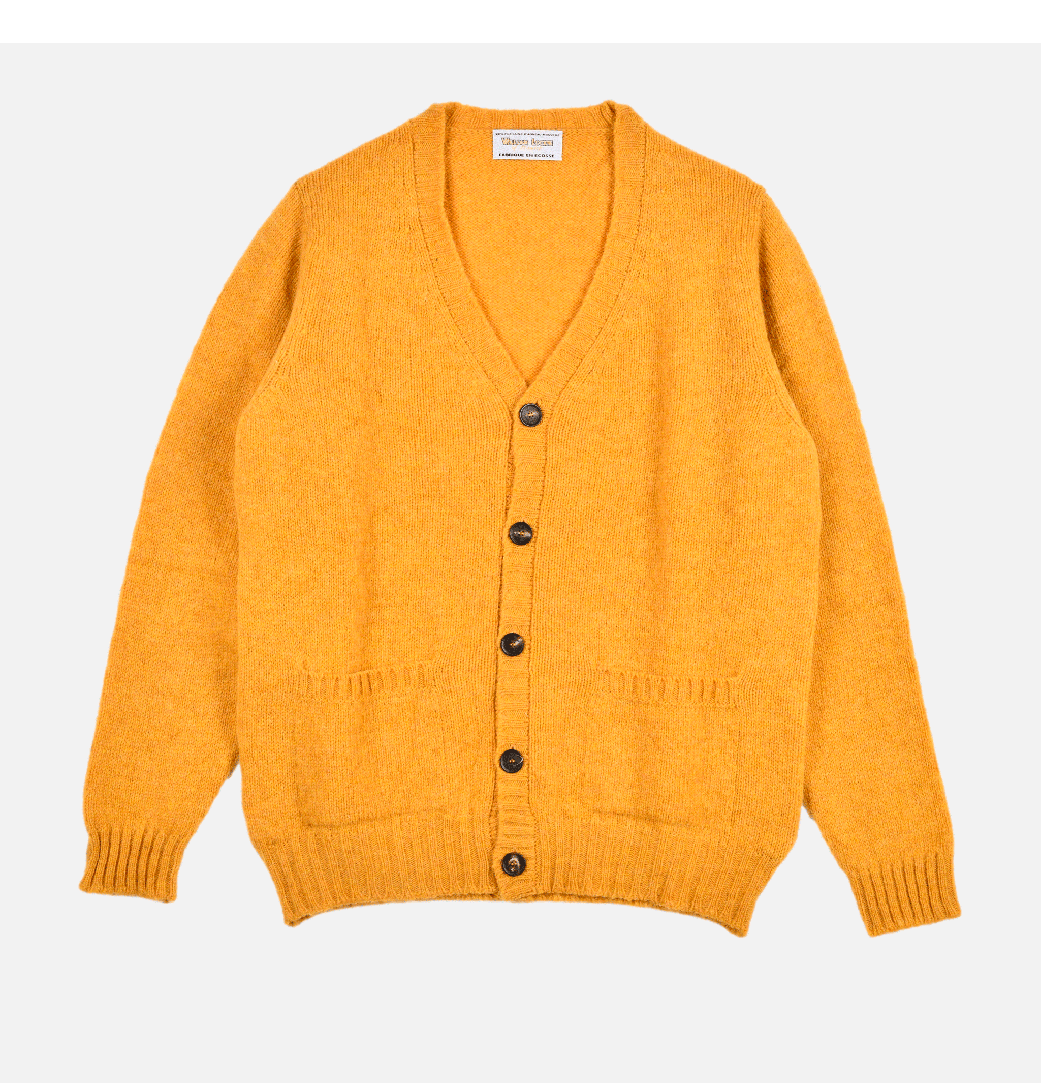 William Lockie Aryan Nugget Yellow Cardigan