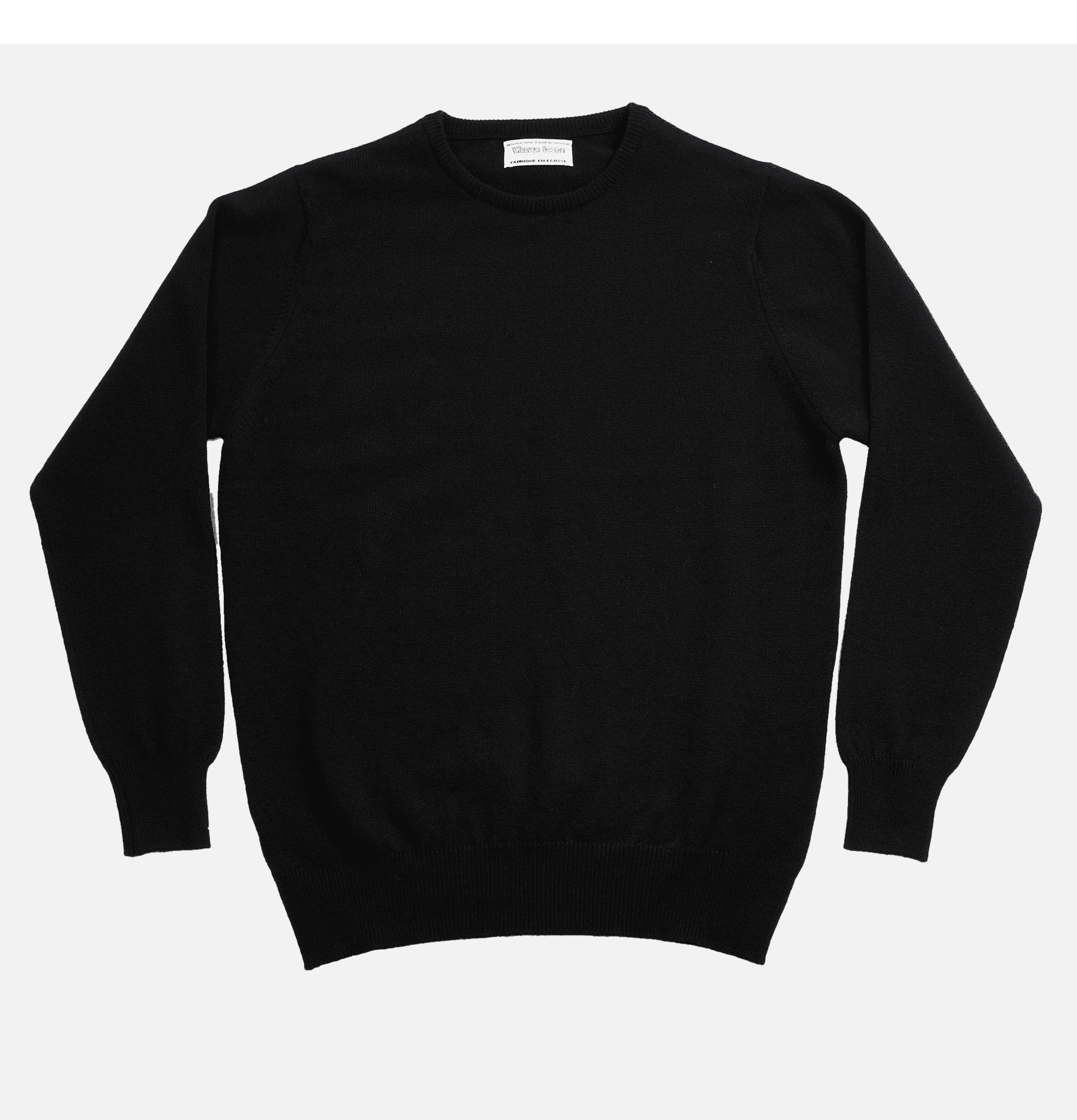 William Lockie Round Neck Pullover Black