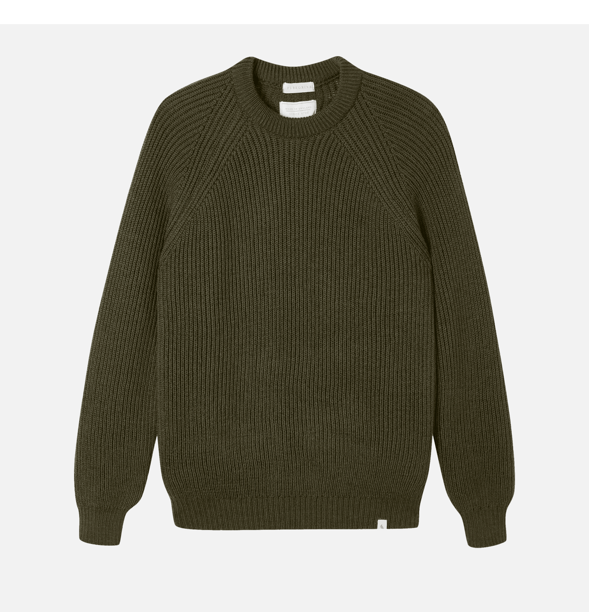 Peregrine UK Ford Crew Knit Olive