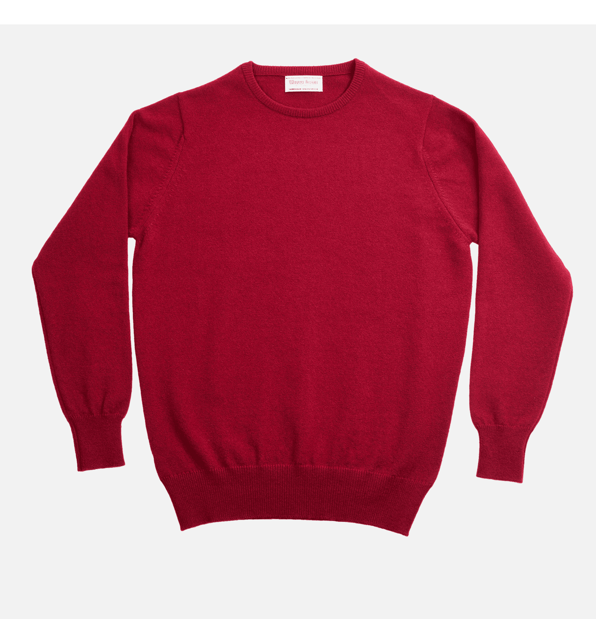 William Lockie Round Neck Pullover Bordeaux