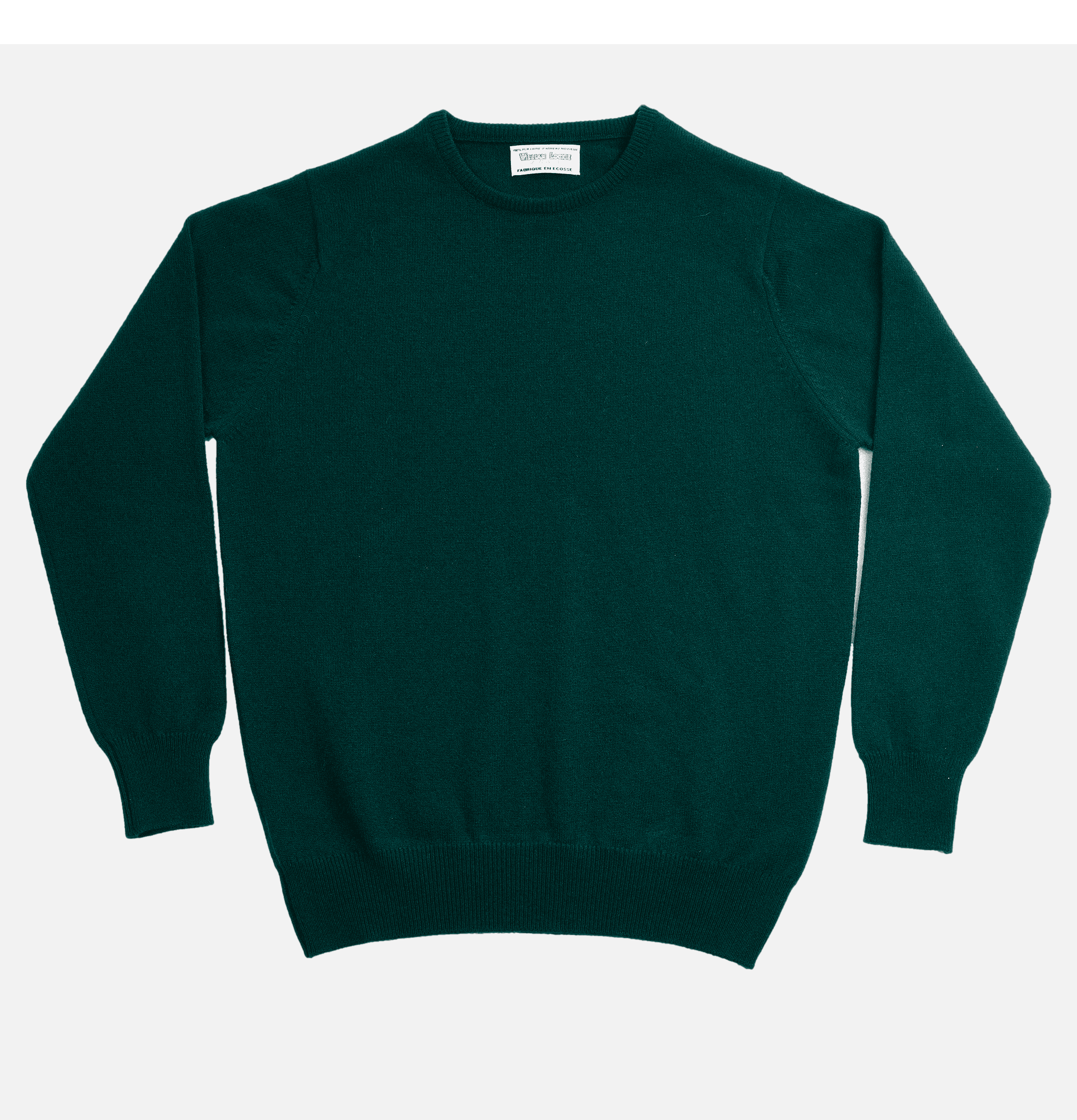 William Lockie Round Neck Pullover Tartan Green