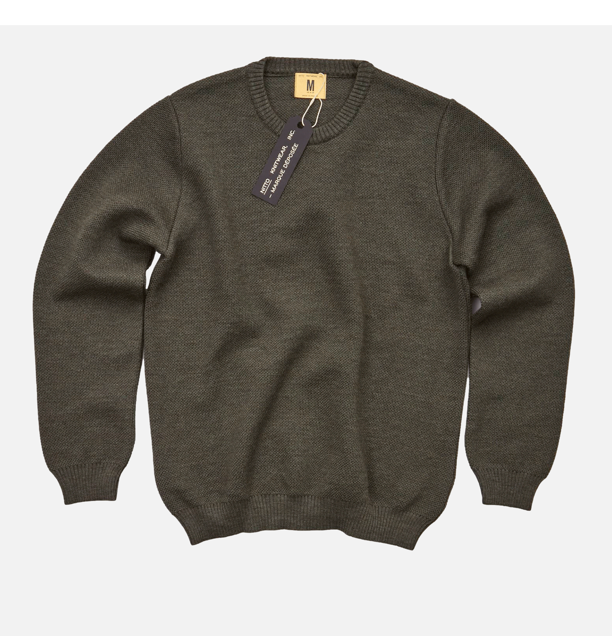 Nitto Youri Pull Col rond Kaki