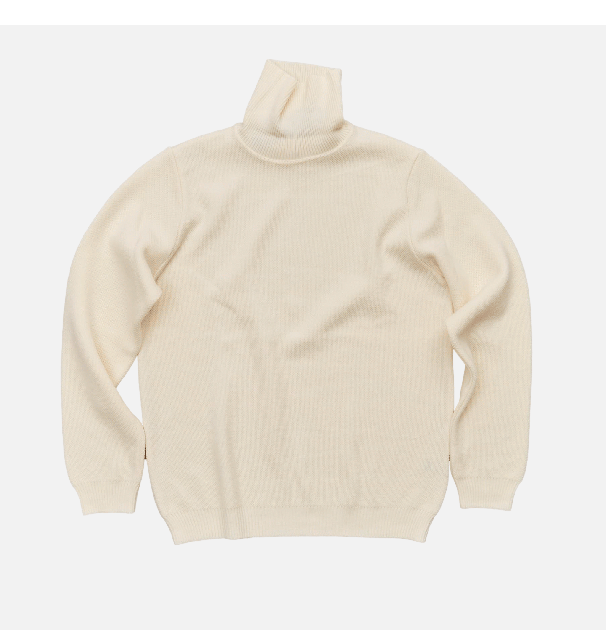 Nitto Knitwear Pull Youri Roulé Ecru