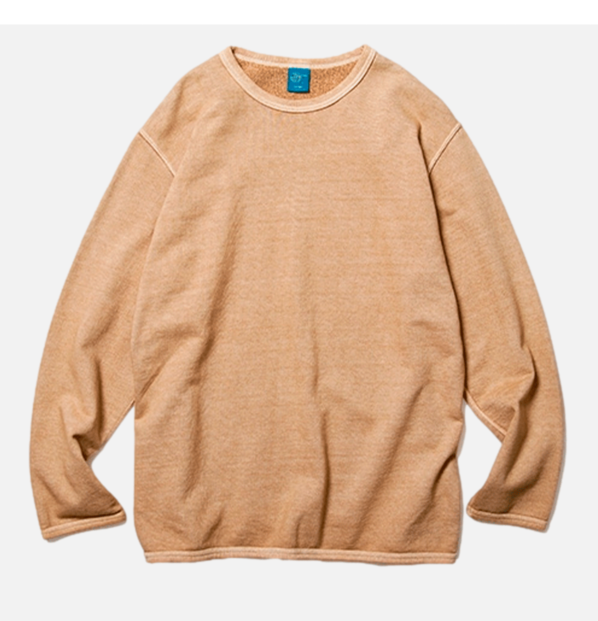 Good On Japan 9oz Long Sleeve Crew Sweat Latte