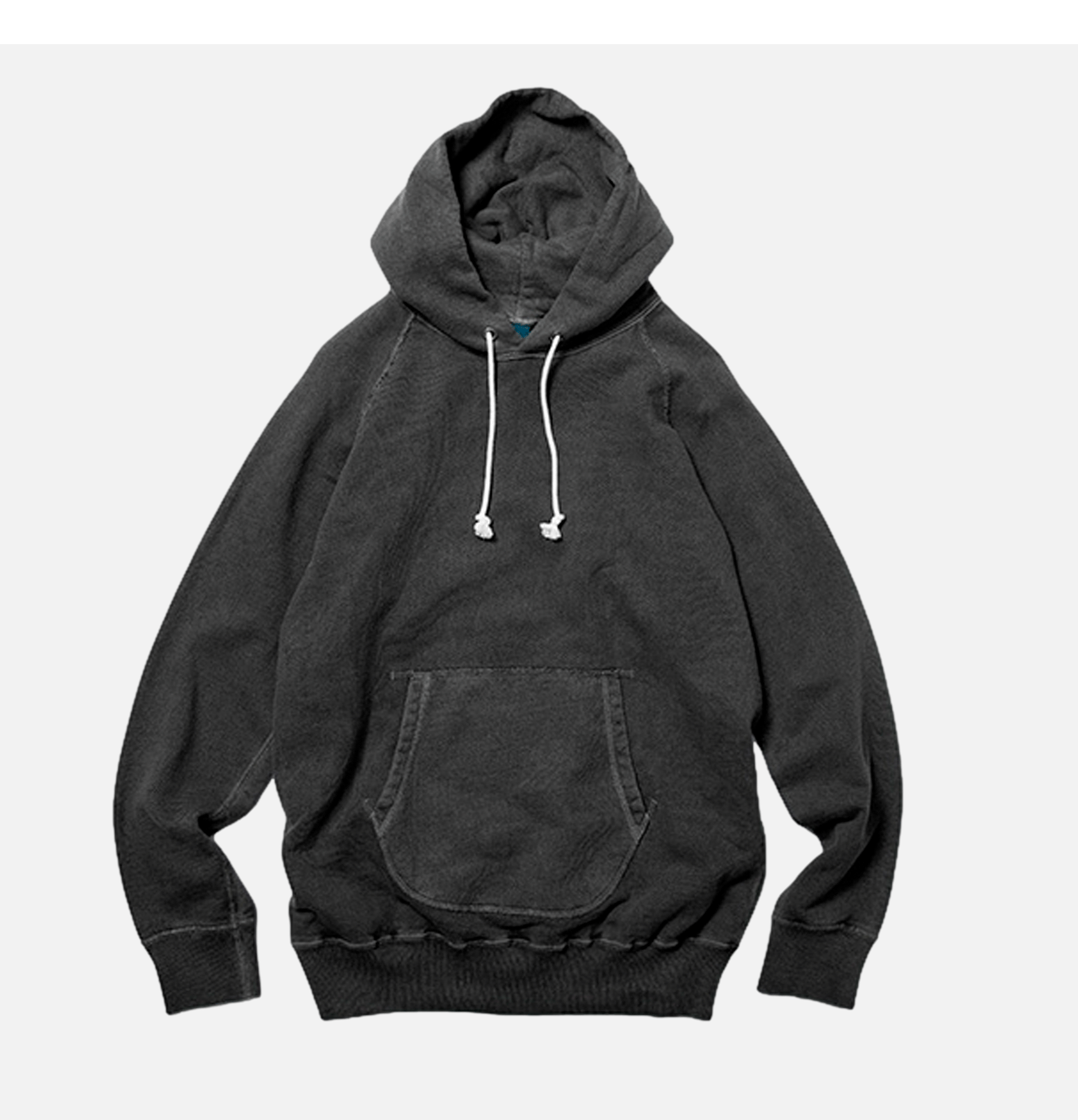 Good On Japan Pullover Hooded Sweat Pigment Dyed Black