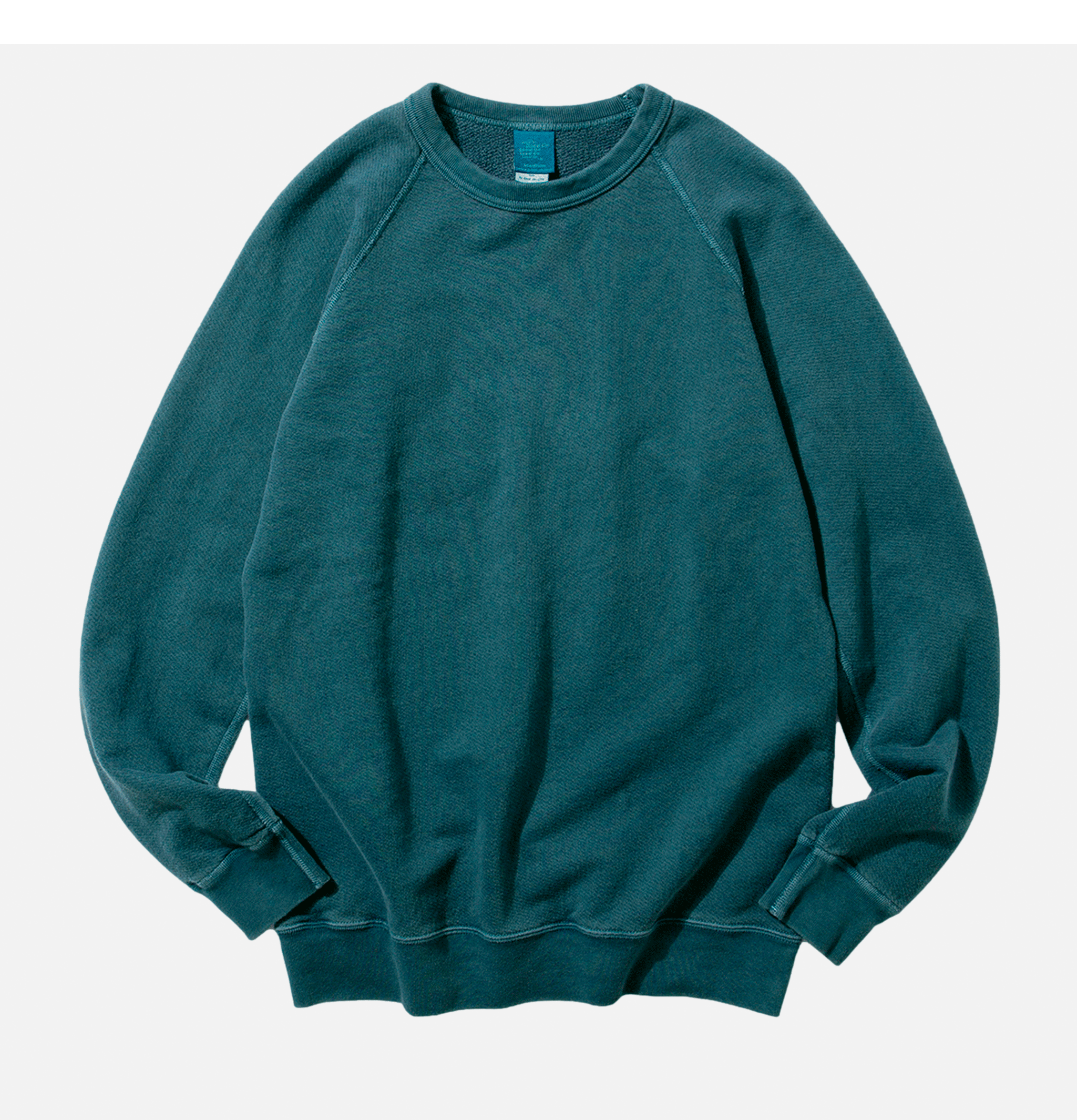 Good On Japan Raglan Pigment Dyed Crew Sweat Slate