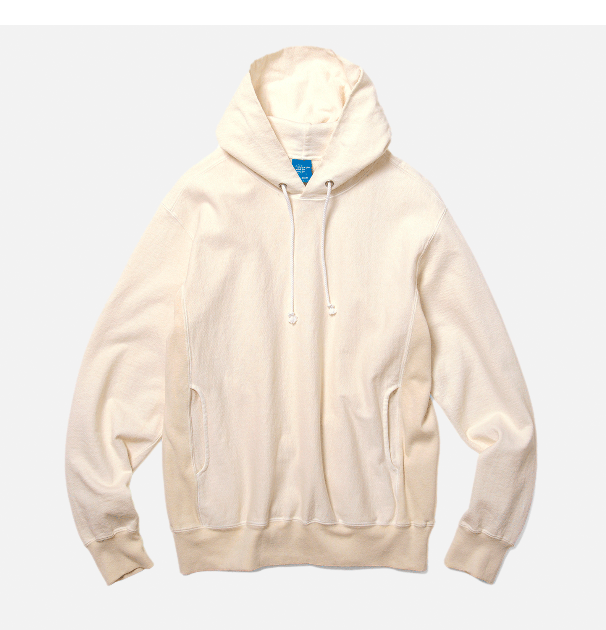 Good On Japan Sweat Heavy Hooded Crew Natural.