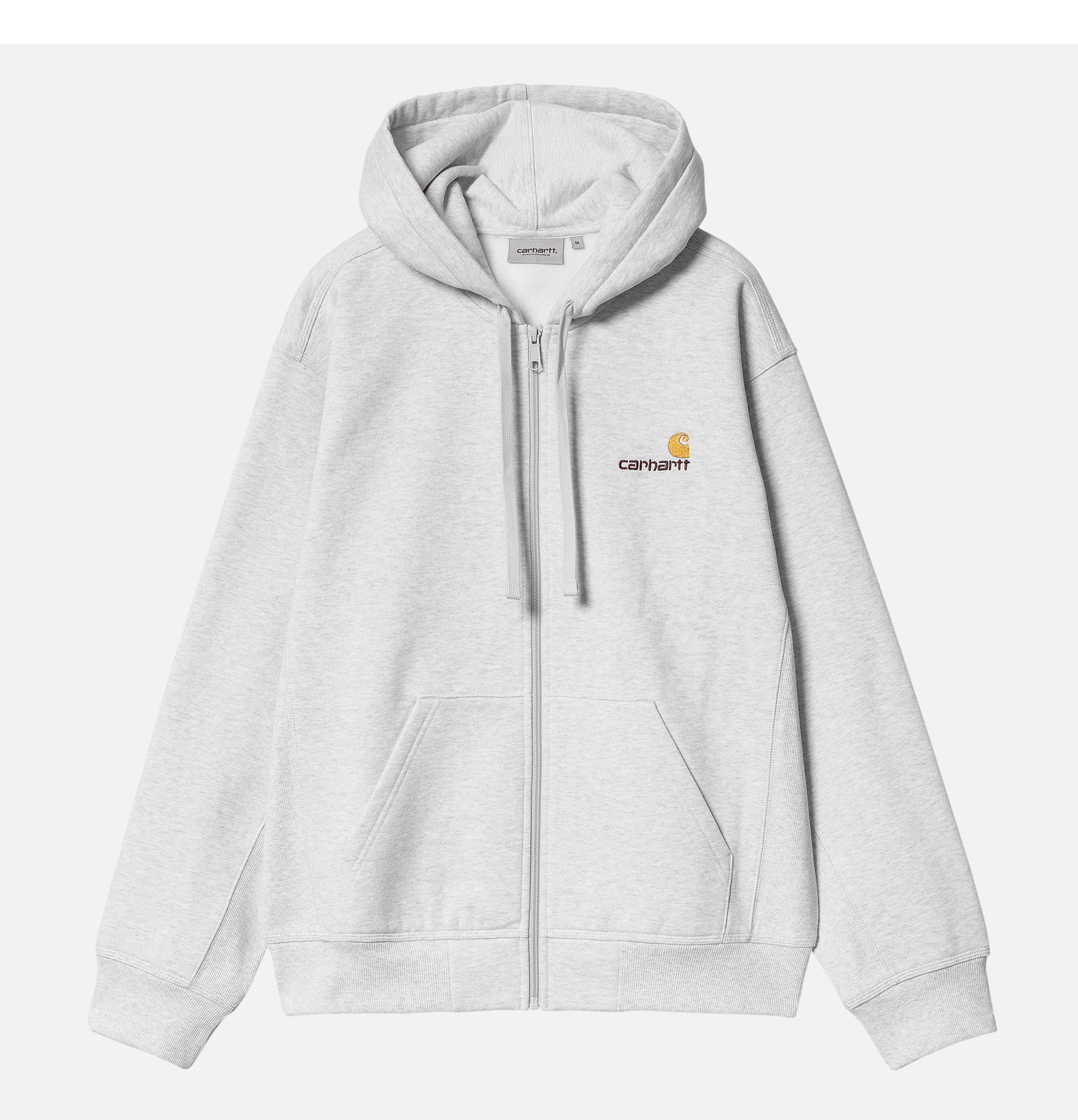 Carhartt WIP Sweat Capuch American Script Jacket Ash Gris