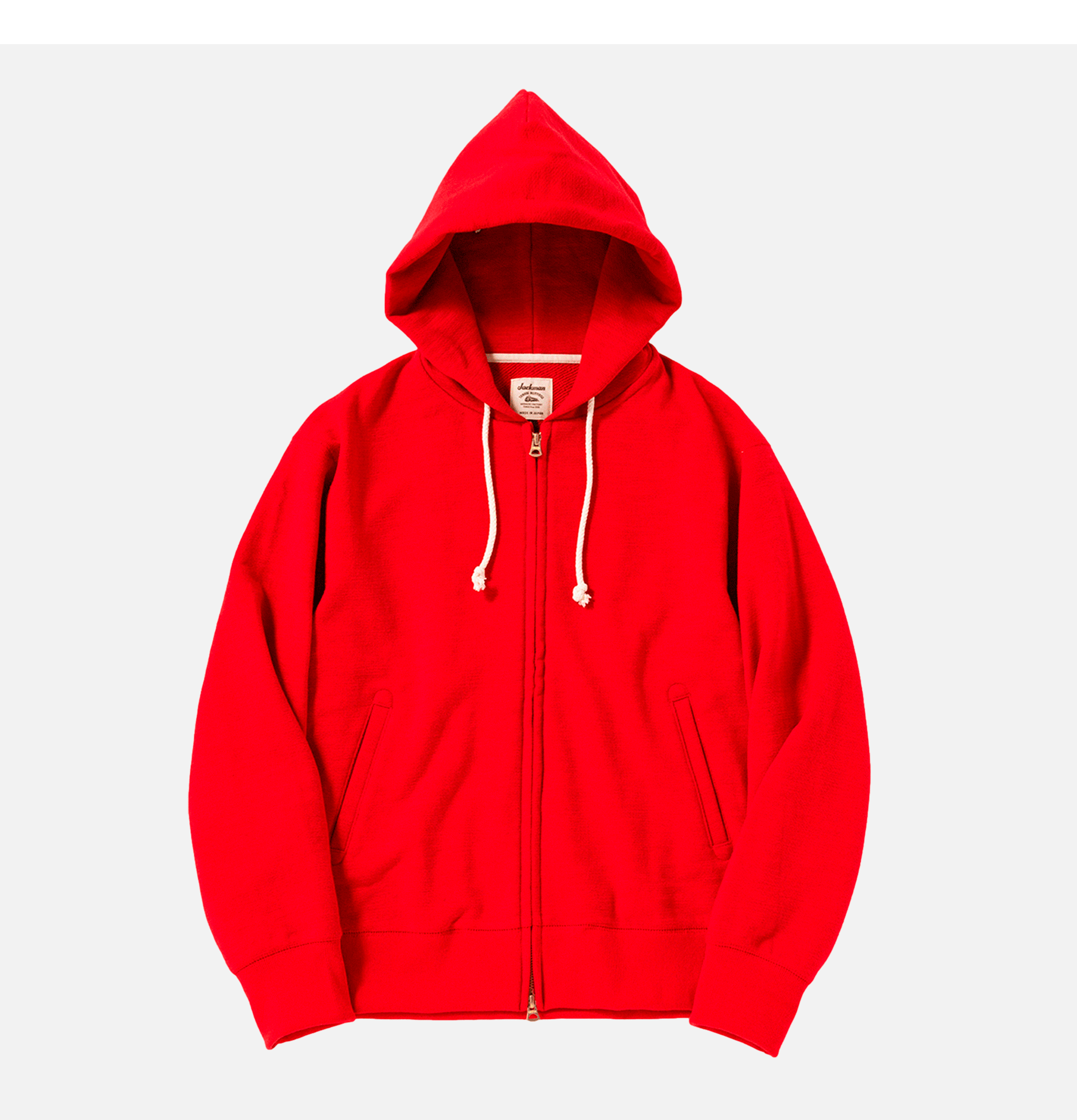 Jackman Sweat Parka Sweatshirt Rouge