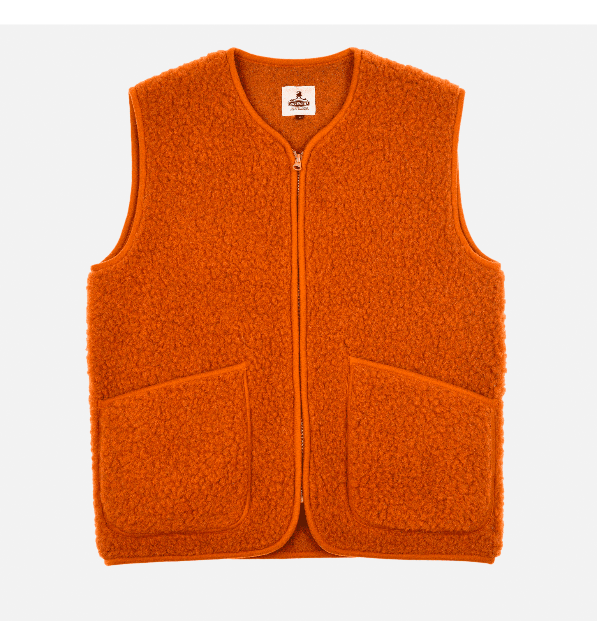 Coldbreaker Pepitco Wool Pile Vest Fox.