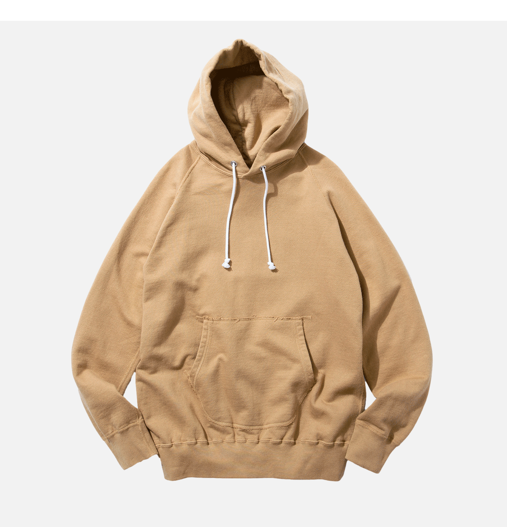 Good On Japan  Sweat Heavy Hooded Crew Coyote