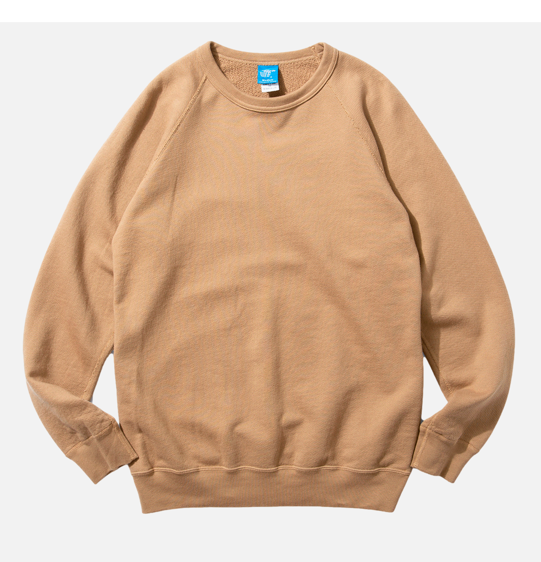 Good On Japan Raglan Crew Sweat Coyote.