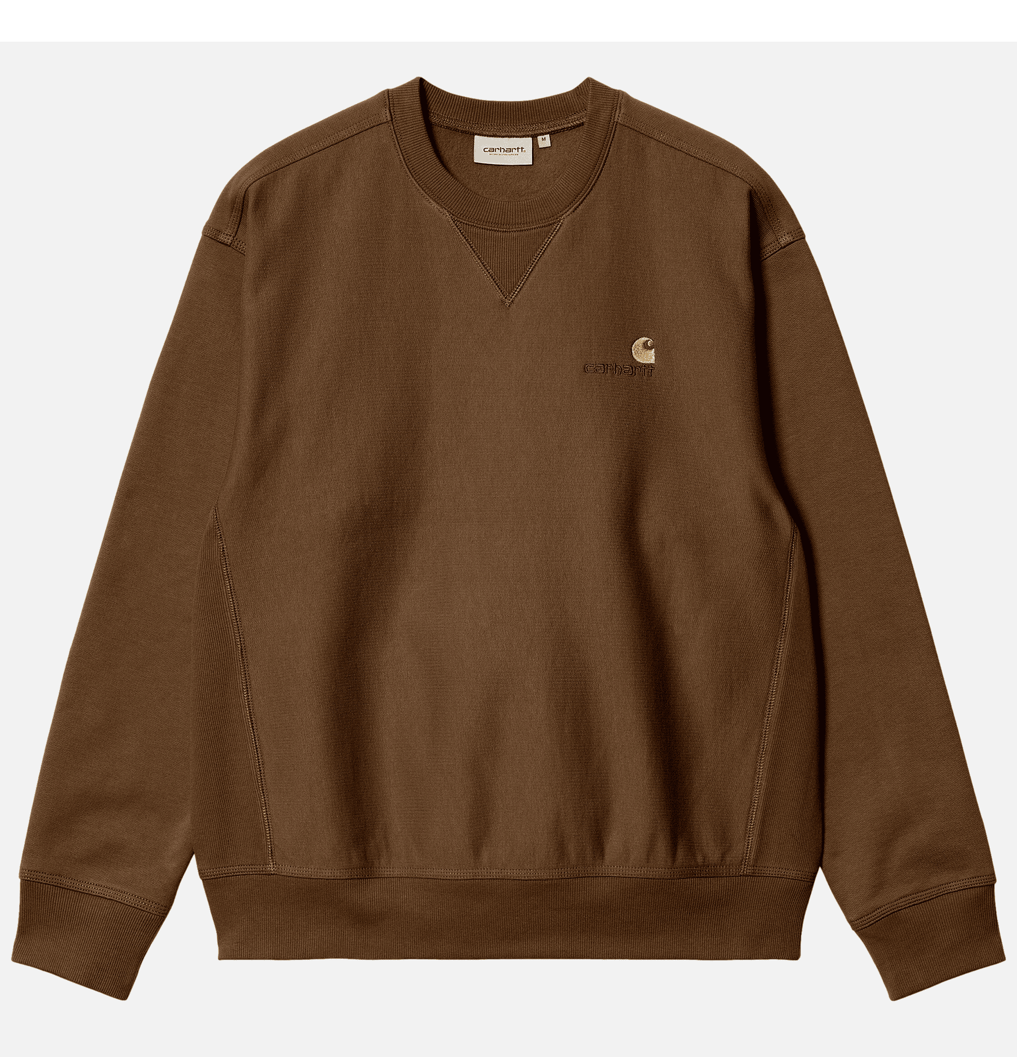 CARHARTT WIP Sweat American Script Lumber Marron