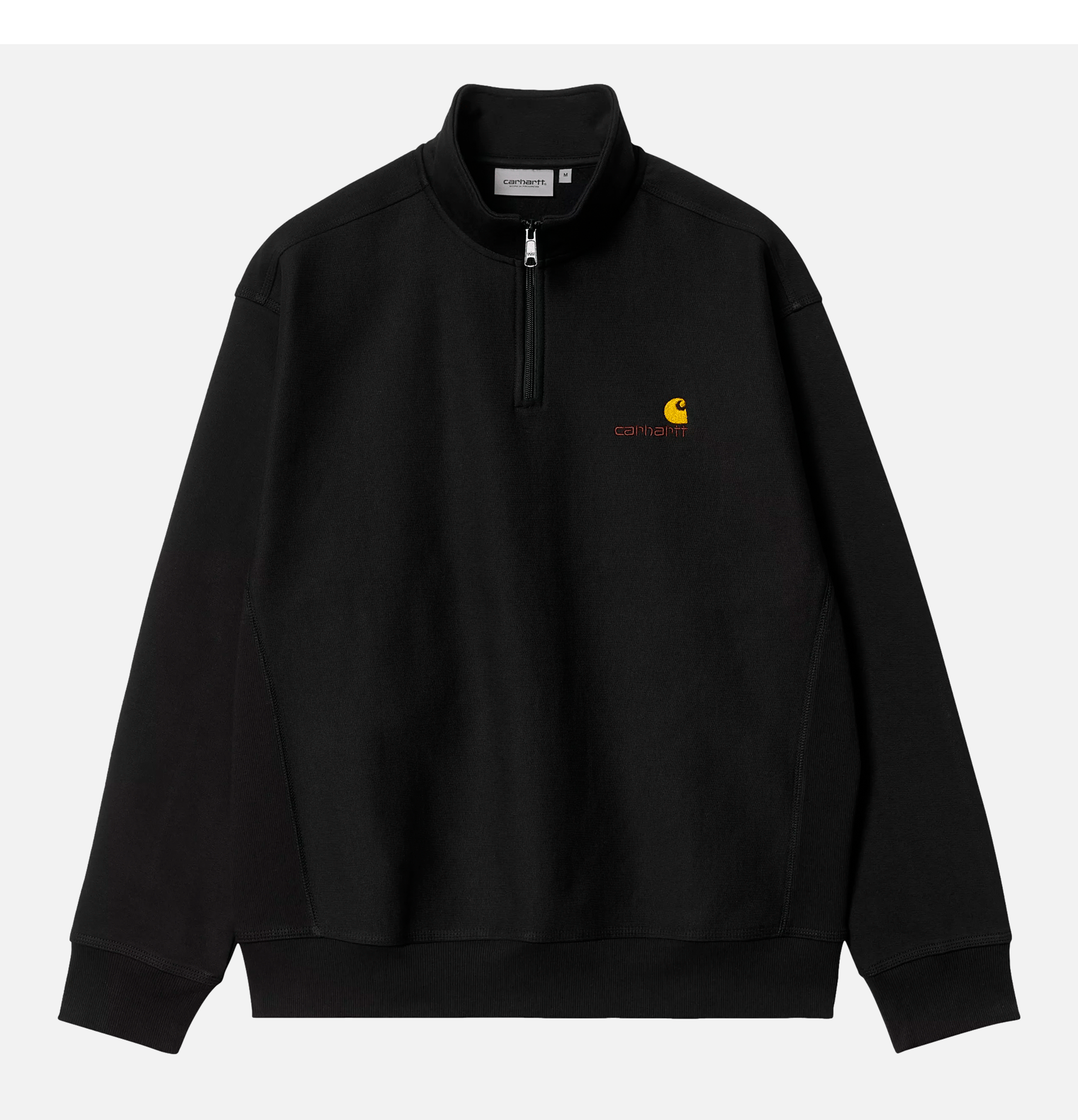 Carhartt WIP American Scrip Half Zip Noir